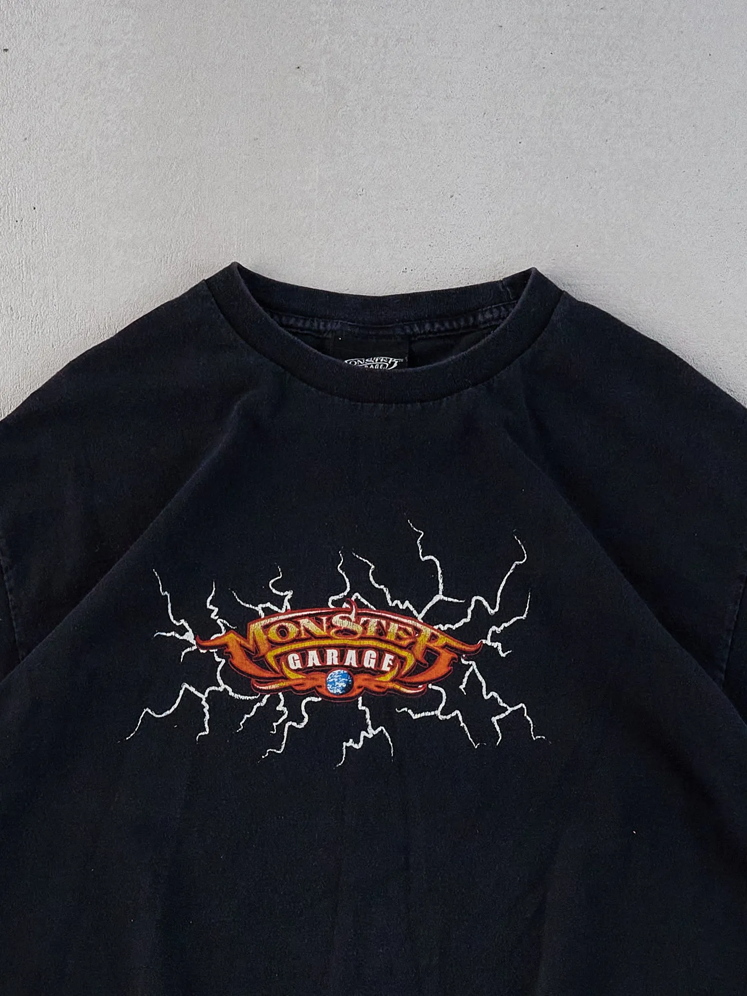 Vintage 90s Black Monster Garage Graphic Tee (S) sold by Rebalance Vintage product image thumbnail 2