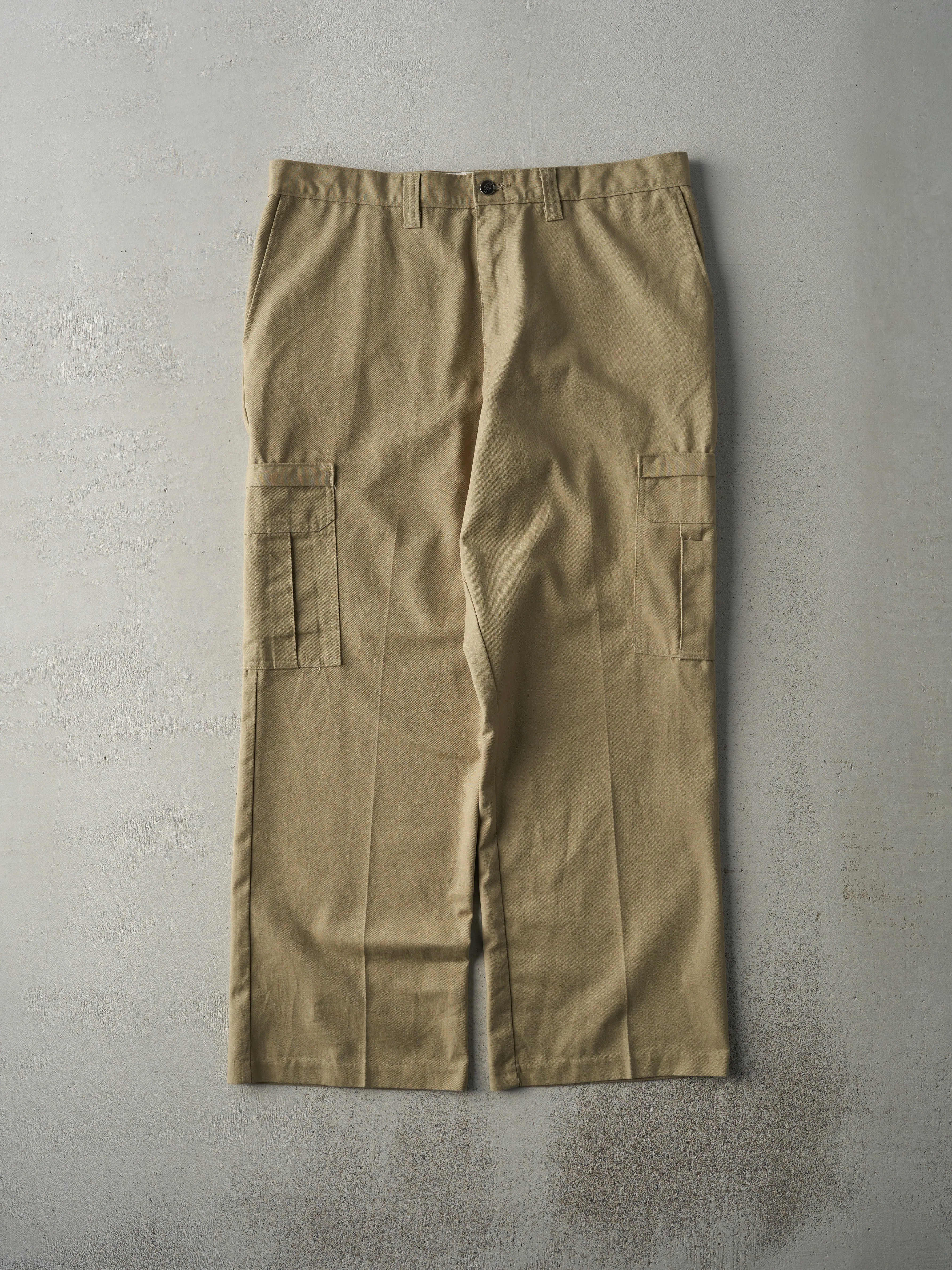 Vintage Y2K Beige Dickies Cargo Pants (37x29) sold by Rebalance Vintage