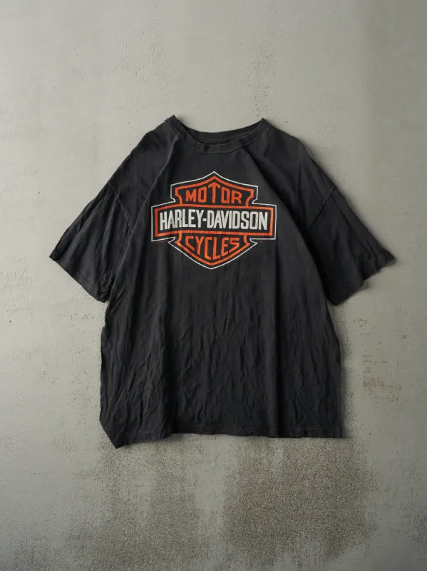Vintage 90s Black Cleveland Ohio Harley Davidson Single Stitch Tee (M/L) sold by Rebalance Vintage