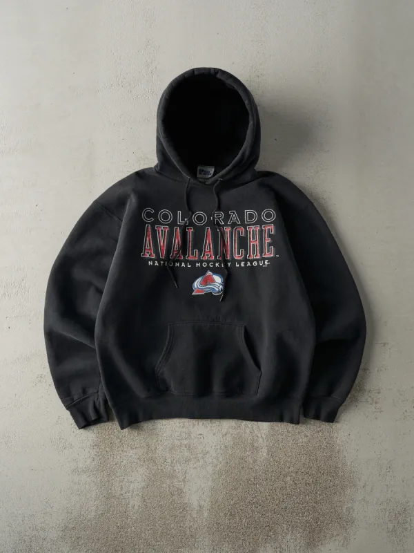 Vintage 90s Black Colorado Avalanche Hoodie (L) sold by Rebalance Vintage