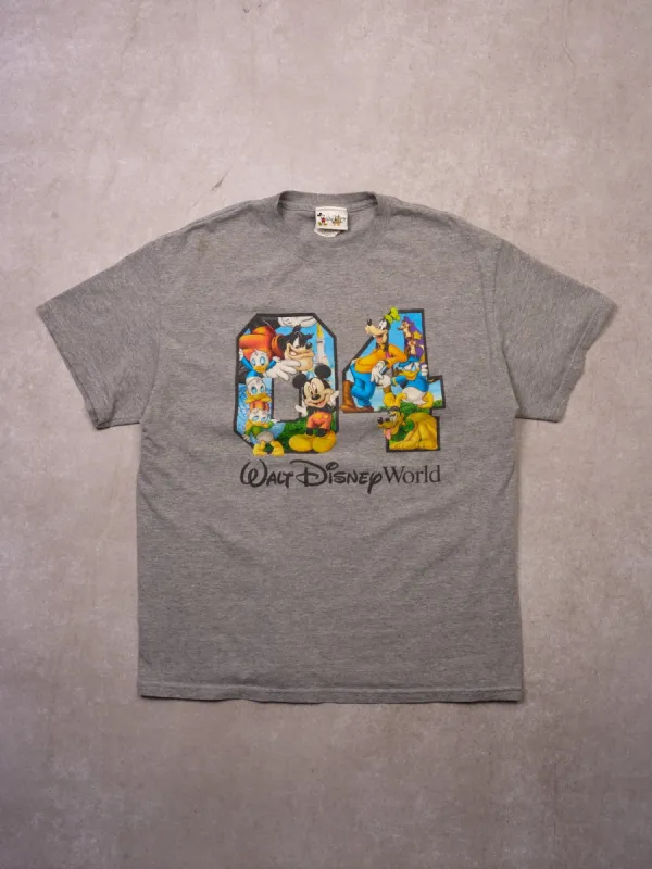 Vintage 04' Grey Walt Disney World Graphic Tee (M) sold by Rebalance Vintage