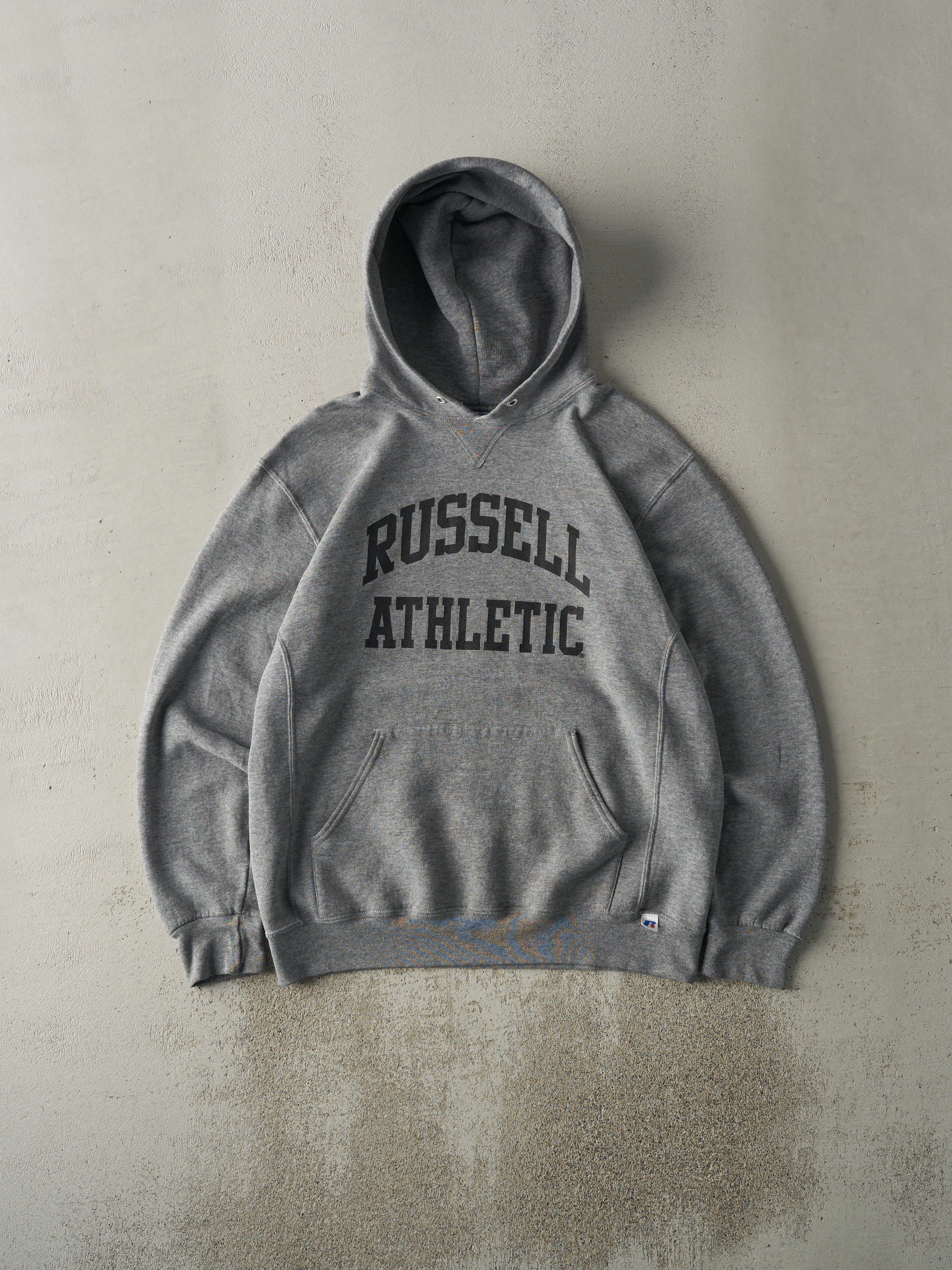 Vintage Y2K Grey Russell Athletic Hoodie (L) sold by Rebalance Vintage