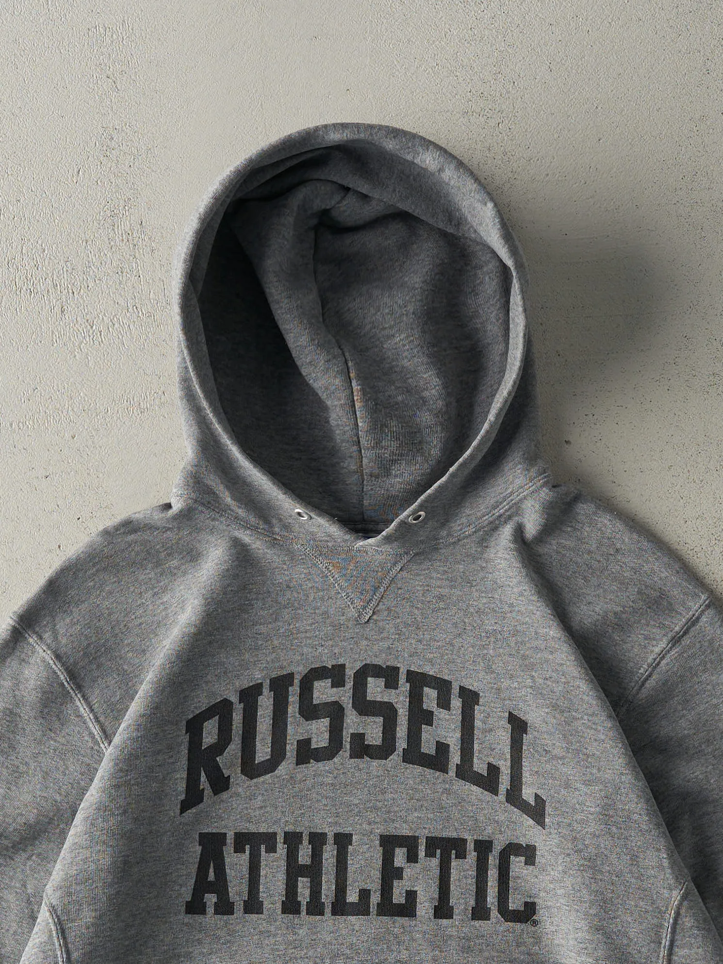 Vintage Y2K Grey Russell Athletic Hoodie (L) sold by Rebalance Vintage product image thumbnail 3