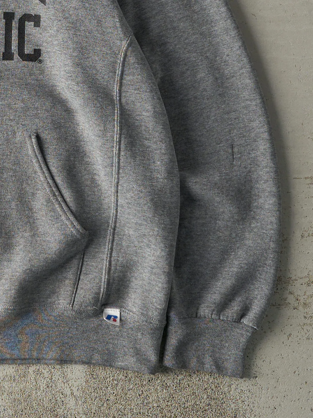 Vintage Y2K Grey Russell Athletic Hoodie (L) sold by Rebalance Vintage product image thumbnail 4
