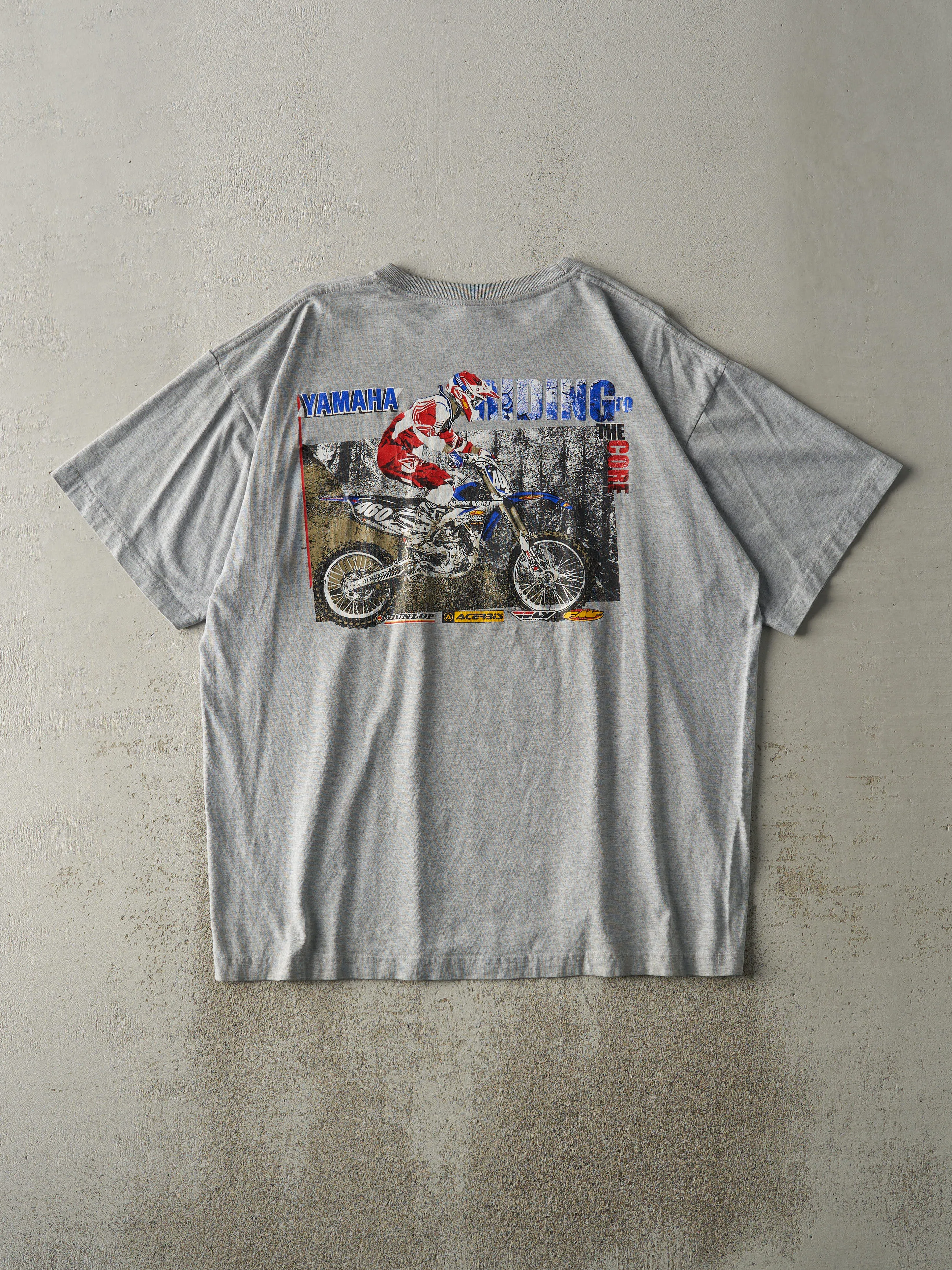 Vintage 90s Grey Yamaha Riding To The Core Tee (L/XL) sold by Rebalance Vintage product image thumbnail 2