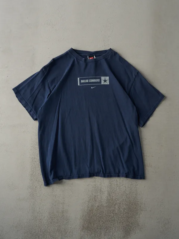Vintage 90s Navy Dallas Cowboys Nike Tee (M) sold by Rebalance Vintage