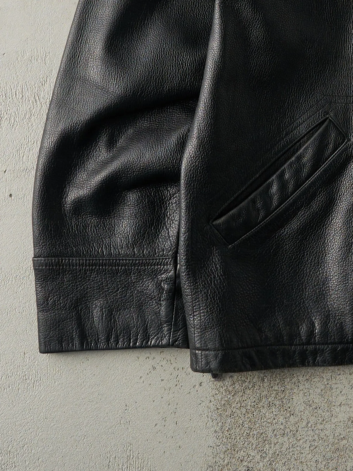 Vintage 90s Black Danier Long Leather Jacket (M) sold by Rebalance Vintage product image thumbnail 3
