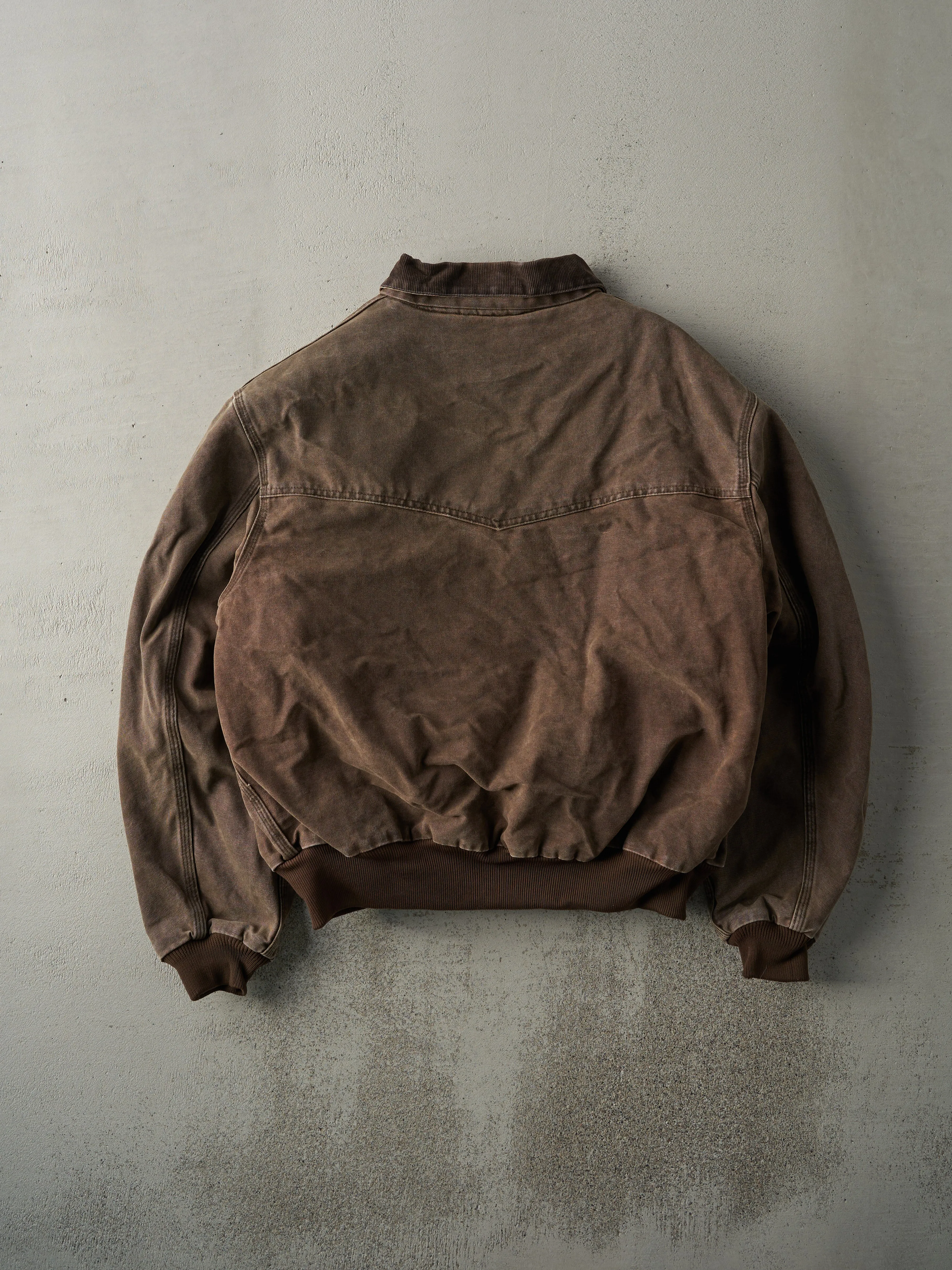 Vintage 90s Washed Brown Embroidered Carhartt Santa Fe Jacket (XL) sold by Rebalance Vintage product image thumbnail 3