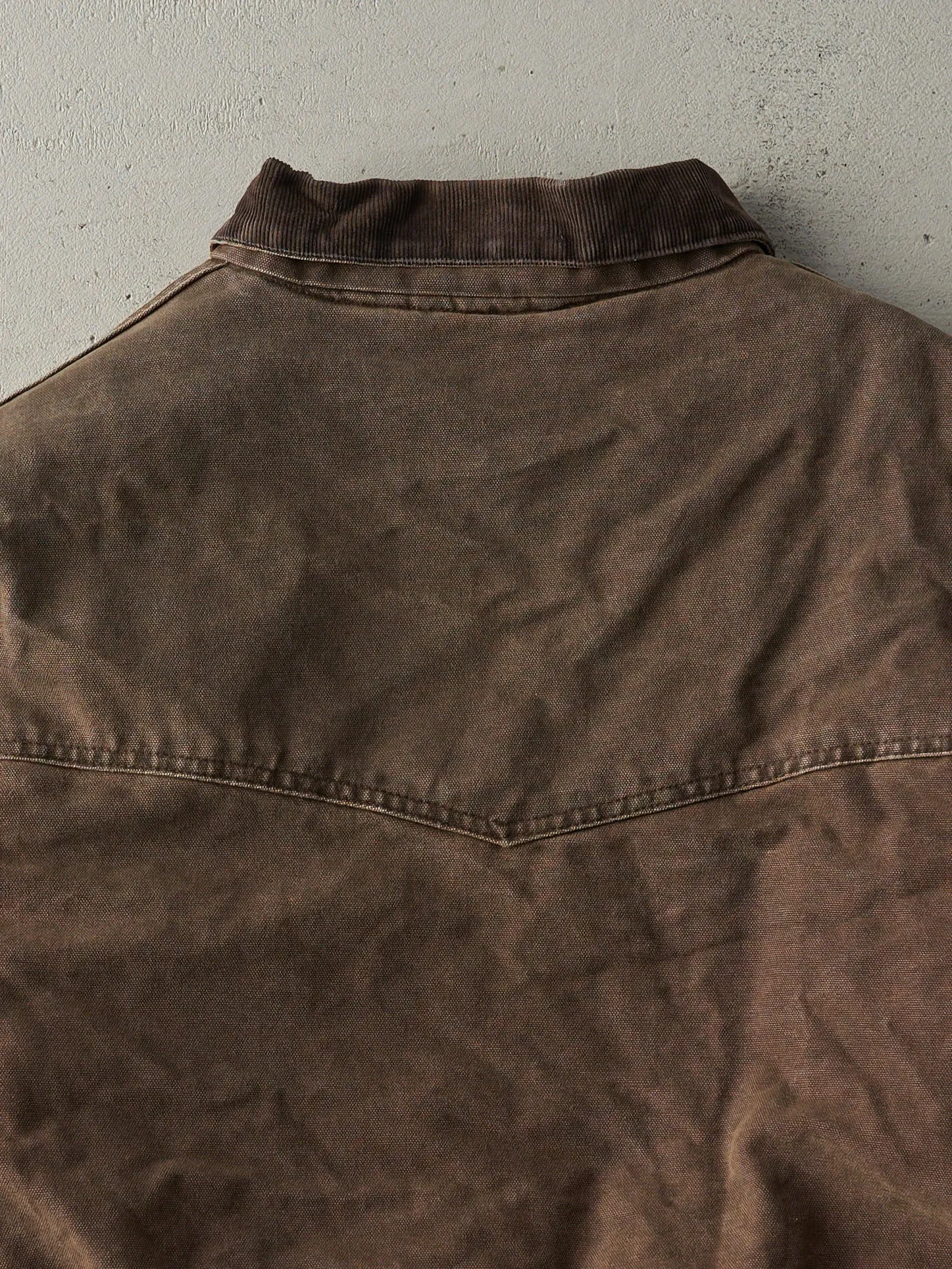 Vintage 90s Washed Brown Embroidered Carhartt Santa Fe Jacket (XL) sold by Rebalance Vintage product image thumbnail 5