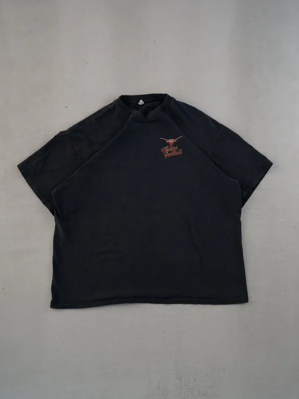 Vintage Washed Black Texas Football Graphic Tee (L) sold by Rebalance Vintage