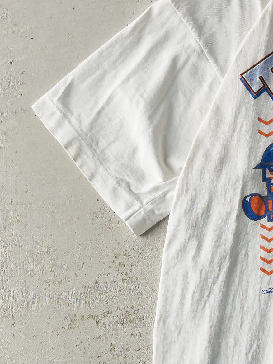 Vintage 90s White Tulsa Oilers Tee (M/L) sold by Rebalance Vintage product image thumbnail 3