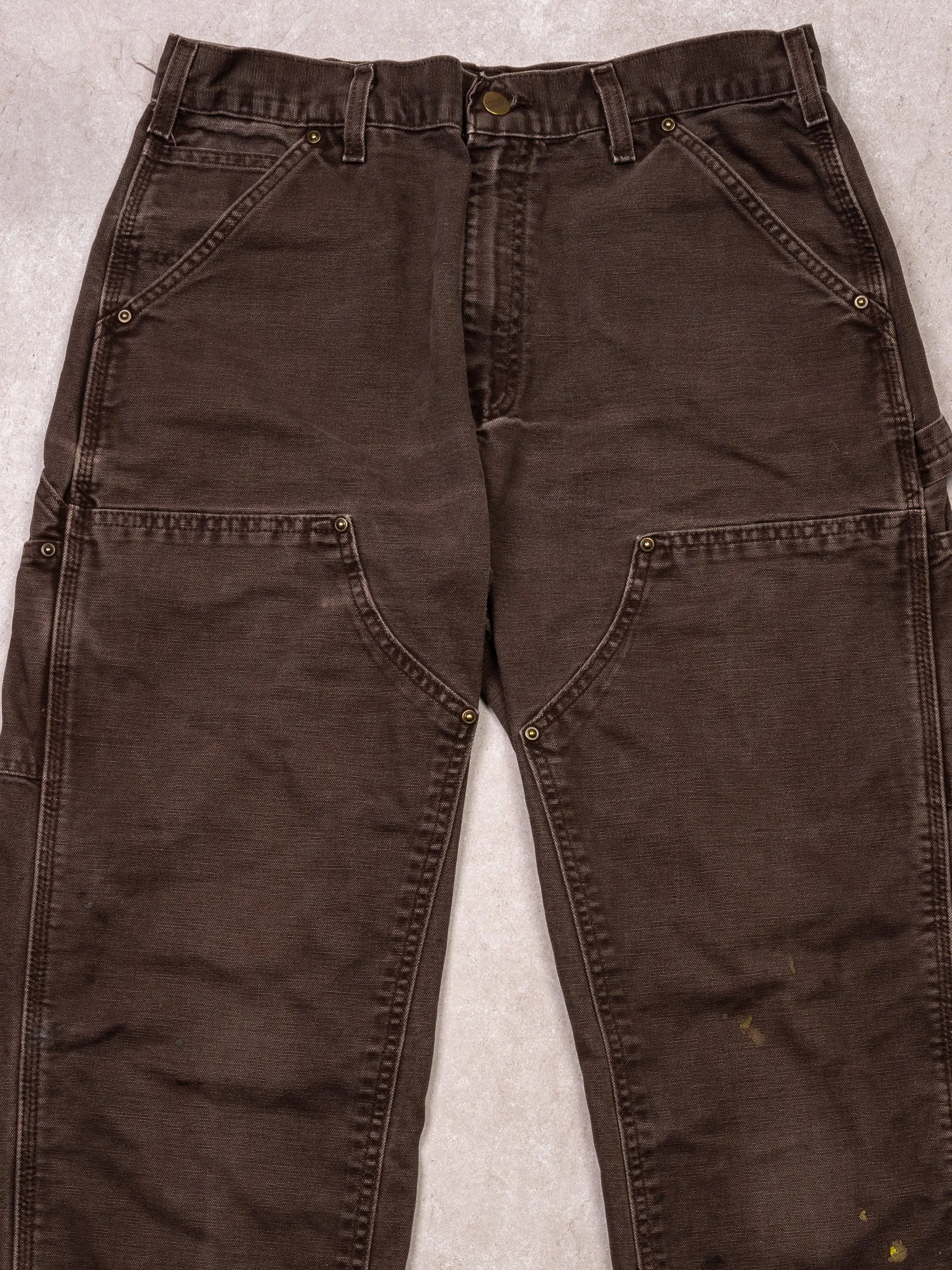 Vintage Brown Carhartt Double Knee Cargo Pants (30 x 32) sold by Rebalance Vintage product image thumbnail 2