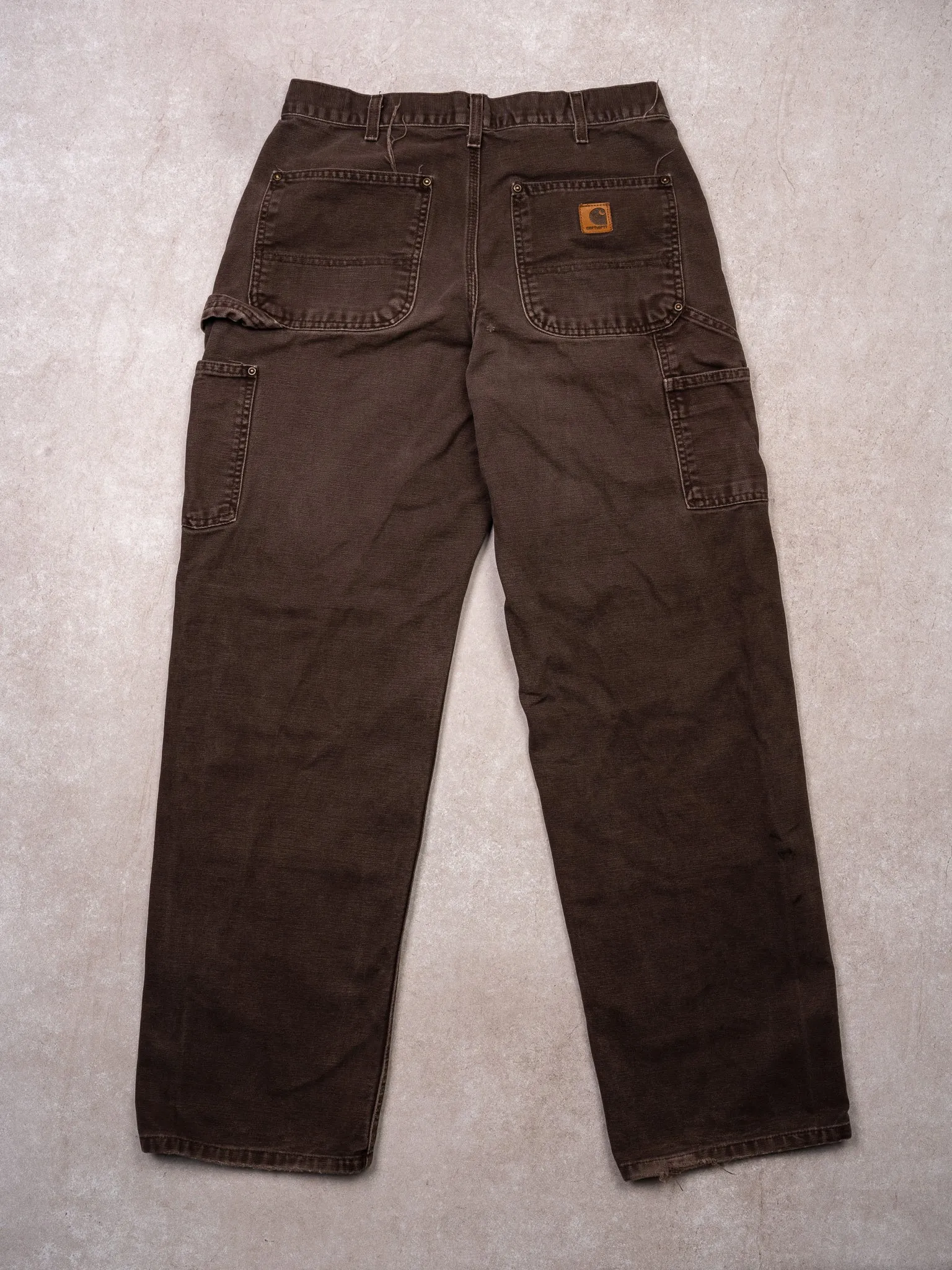 Vintage Brown Carhartt Double Knee Cargo Pants (30 x 32) sold by Rebalance Vintage product image thumbnail 3