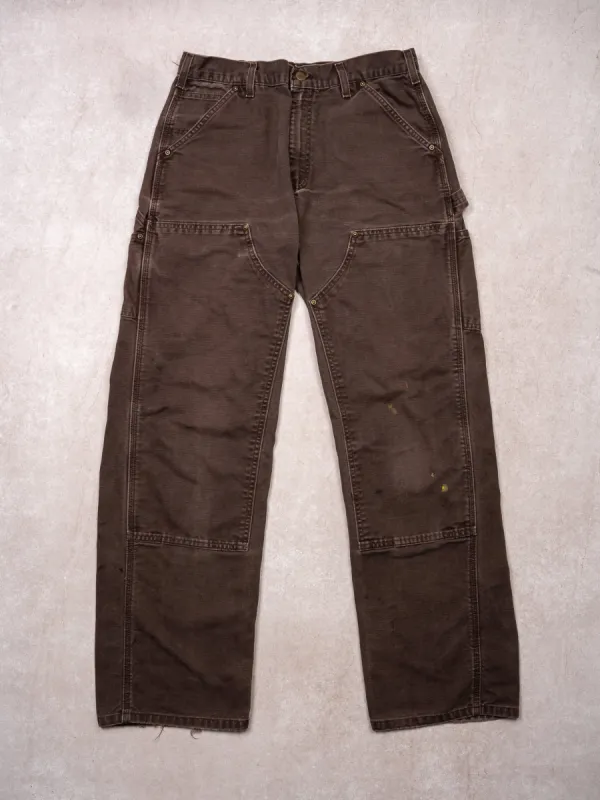 Vintage Brown Carhartt Double Knee Cargo Pants (30 x 32) sold by Rebalance Vintage