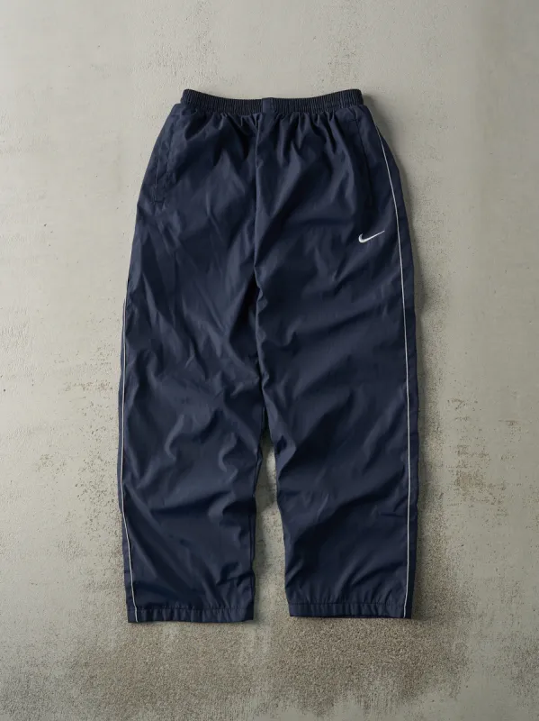Vintage Y2K Navy Blue & White Nike Embroidered Track Pants (27x26.5) sold by Rebalance Vintage