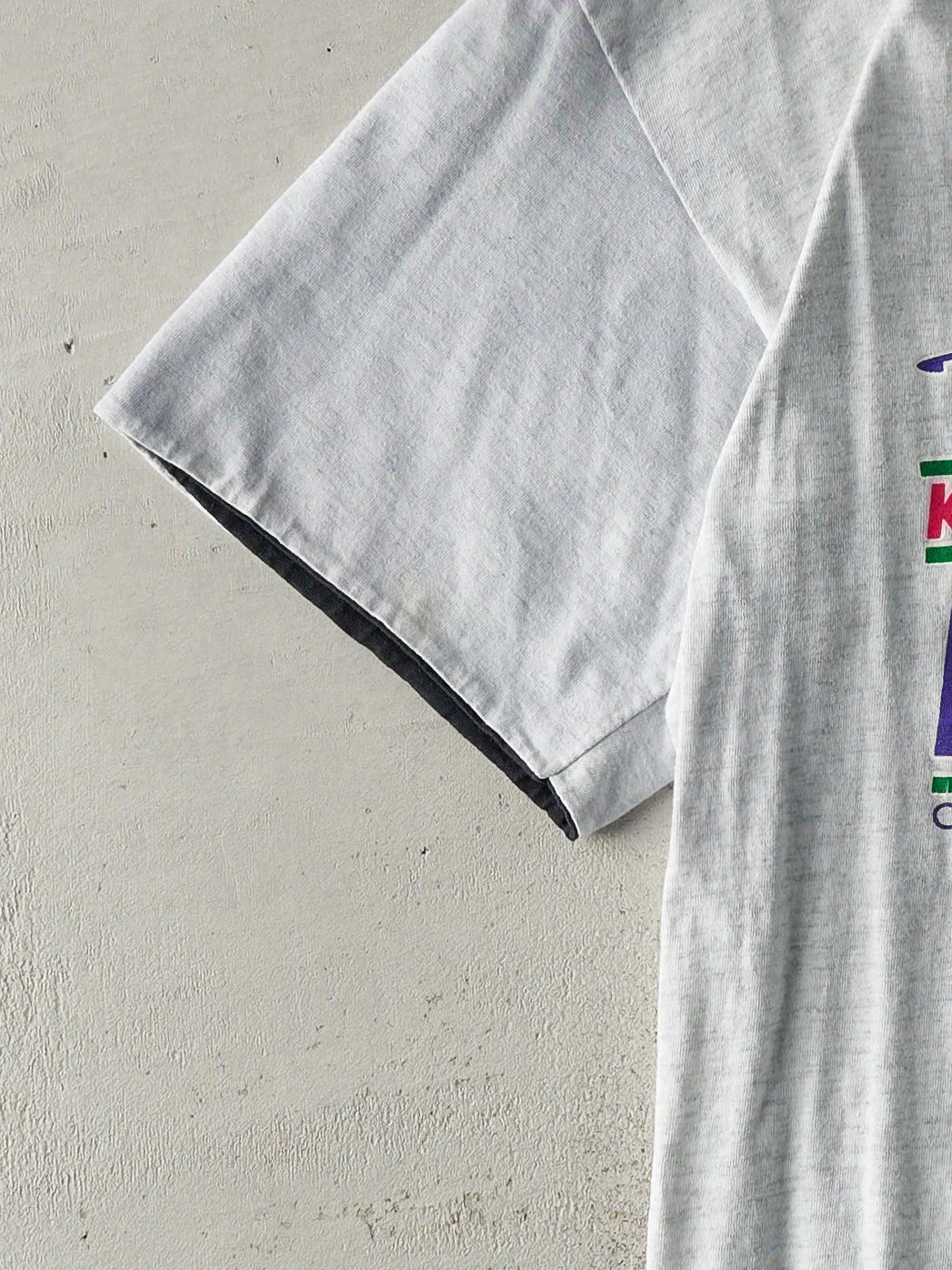 Vintage 92' Heather Grey Kentucky Derby Double Sleeve Tee (M) sold by Rebalance Vintage product image thumbnail 3