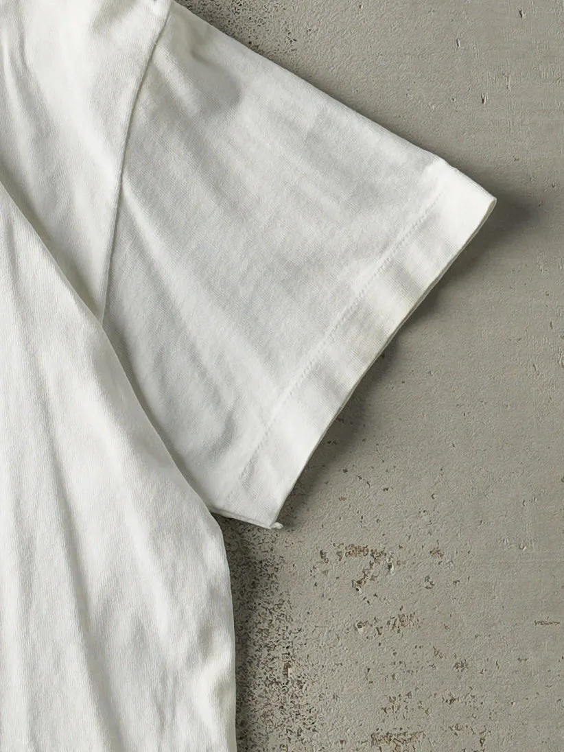 Vintage 90s White Something Can Be Done Single Stitch Tee (M) sold by Rebalance Vintage product image thumbnail 3