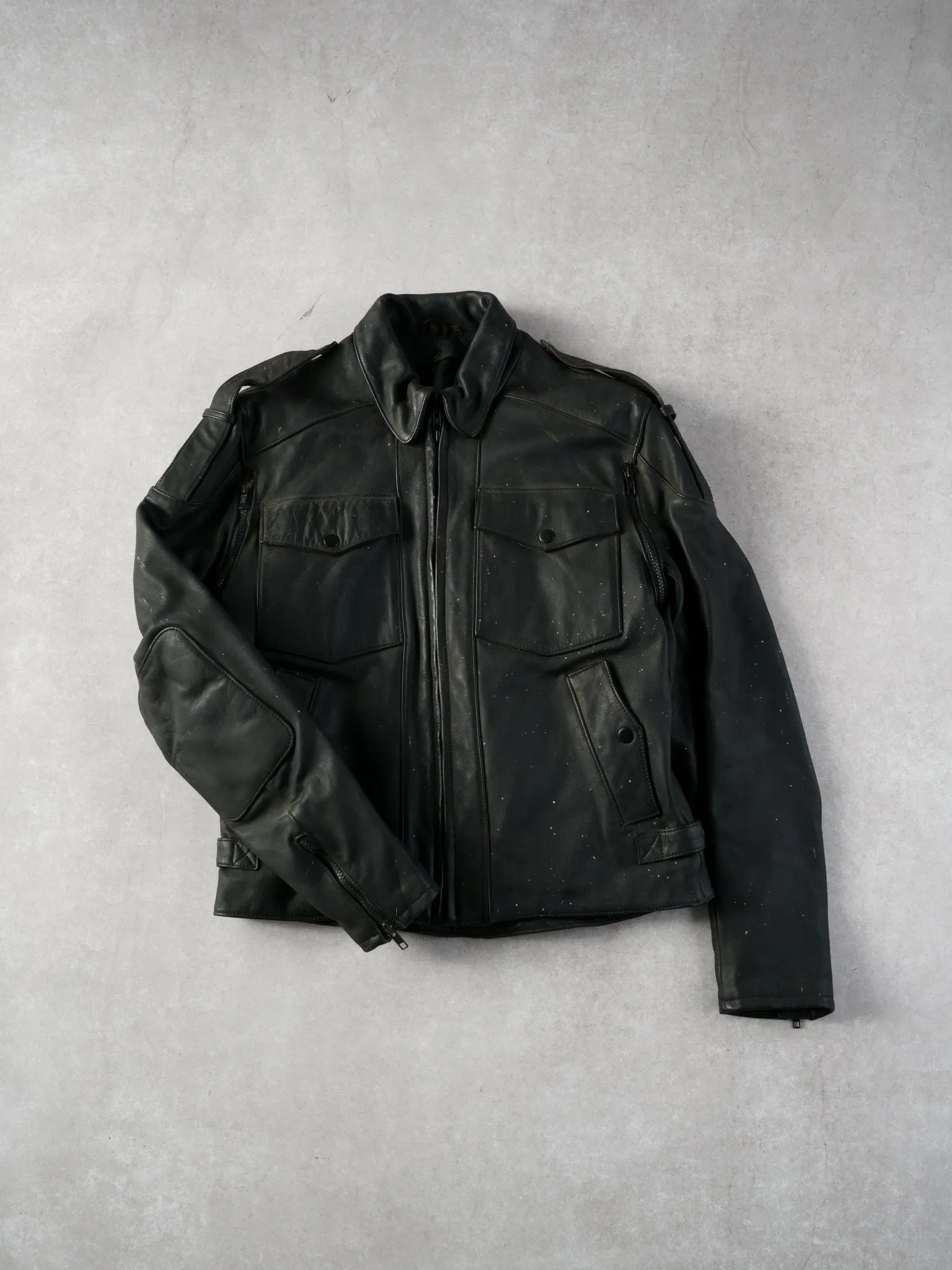 Vintage 80s Black Harley Davidson Bike Rider Jacket (M) sold by Rebalance Vintage product image thumbnail 2