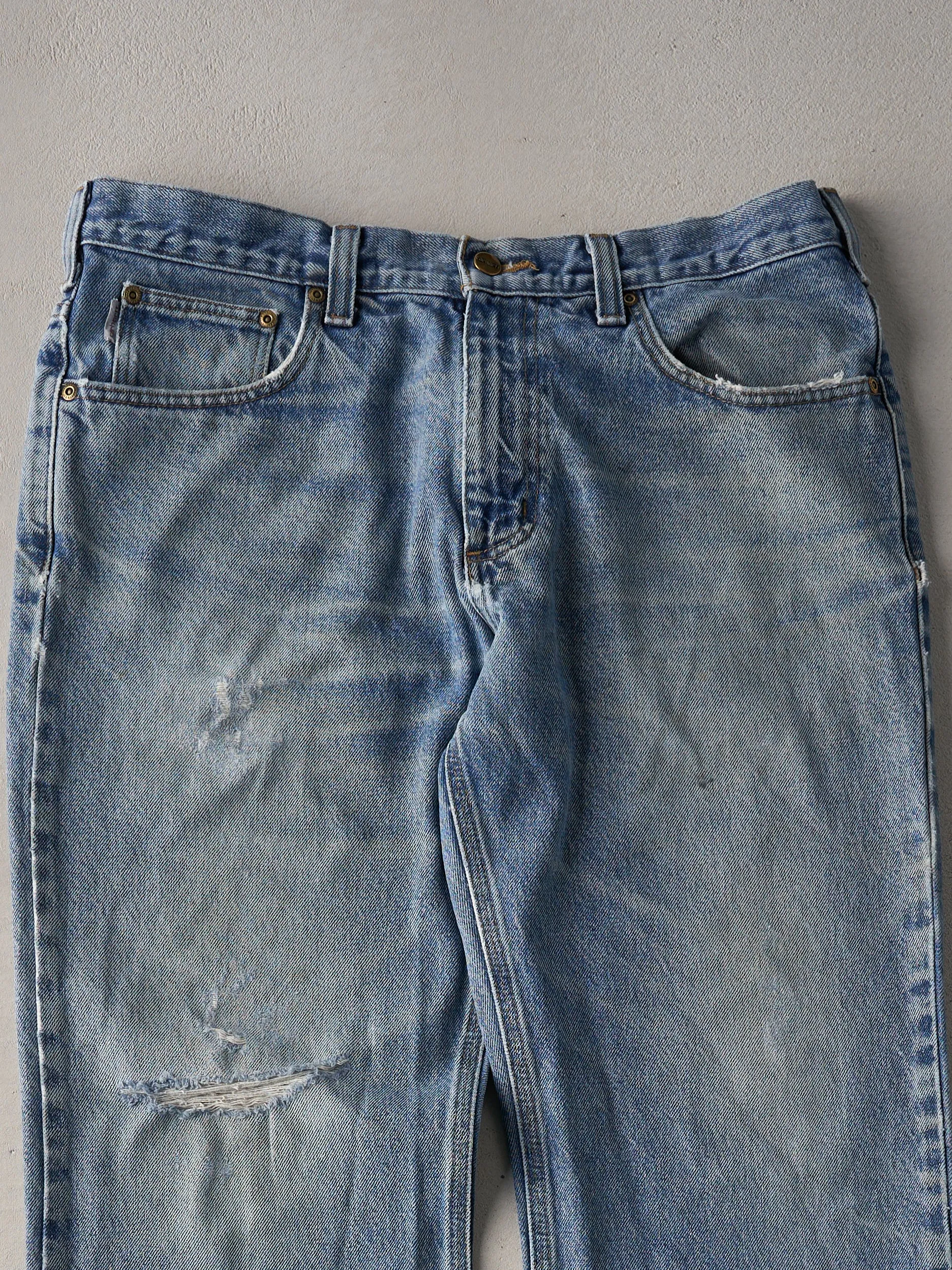 Vintage Light Wash Carhartt Loose Fit Jeans (35x30) sold by Rebalance Vintage product image thumbnail 3