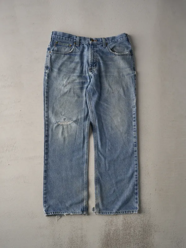 Vintage Light Wash Carhartt Loose Fit Jeans (35x30) sold by Rebalance Vintage
