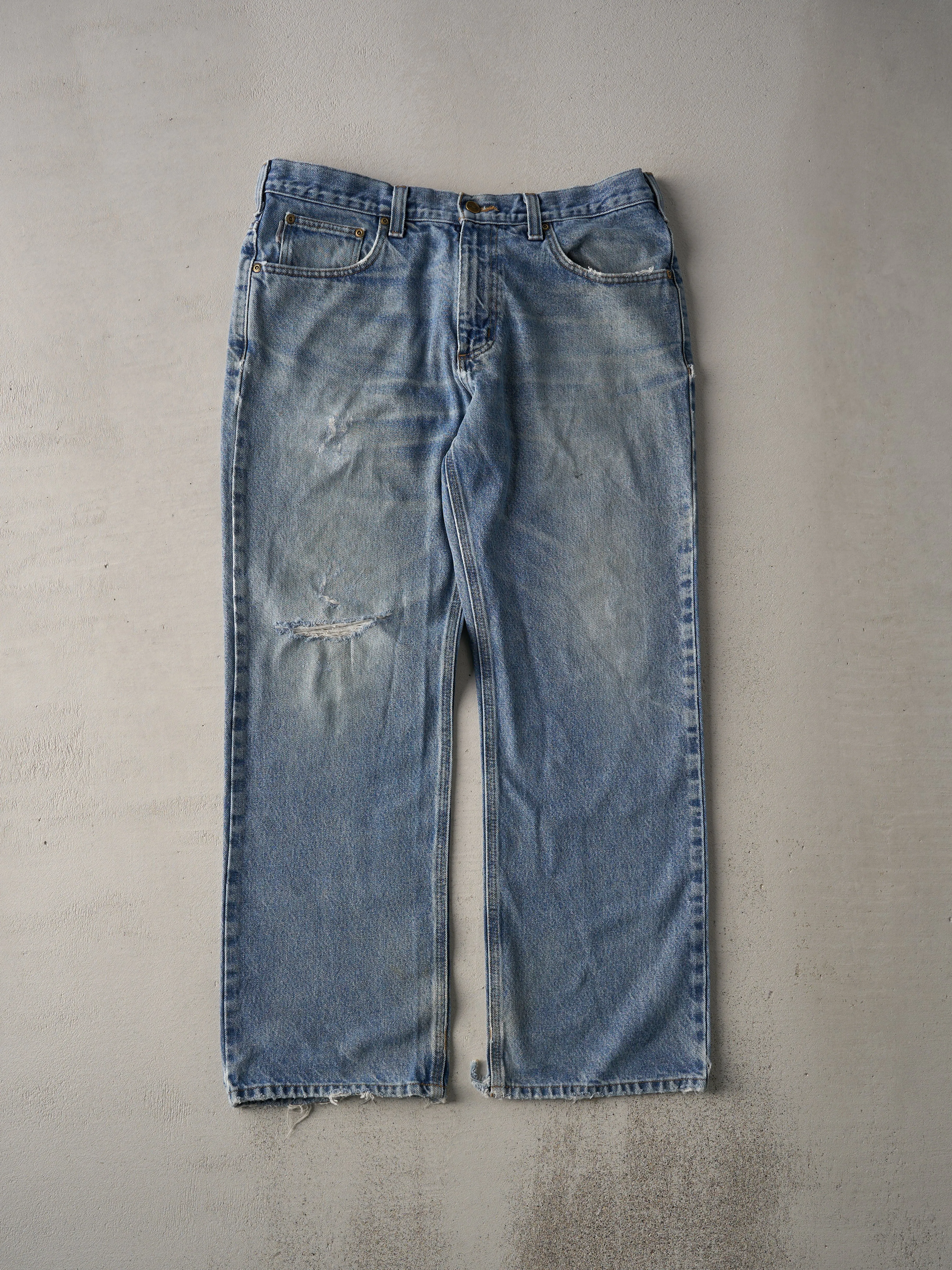 Vintage Light Wash Carhartt Loose Fit Jeans (35x30) sold by Rebalance Vintage