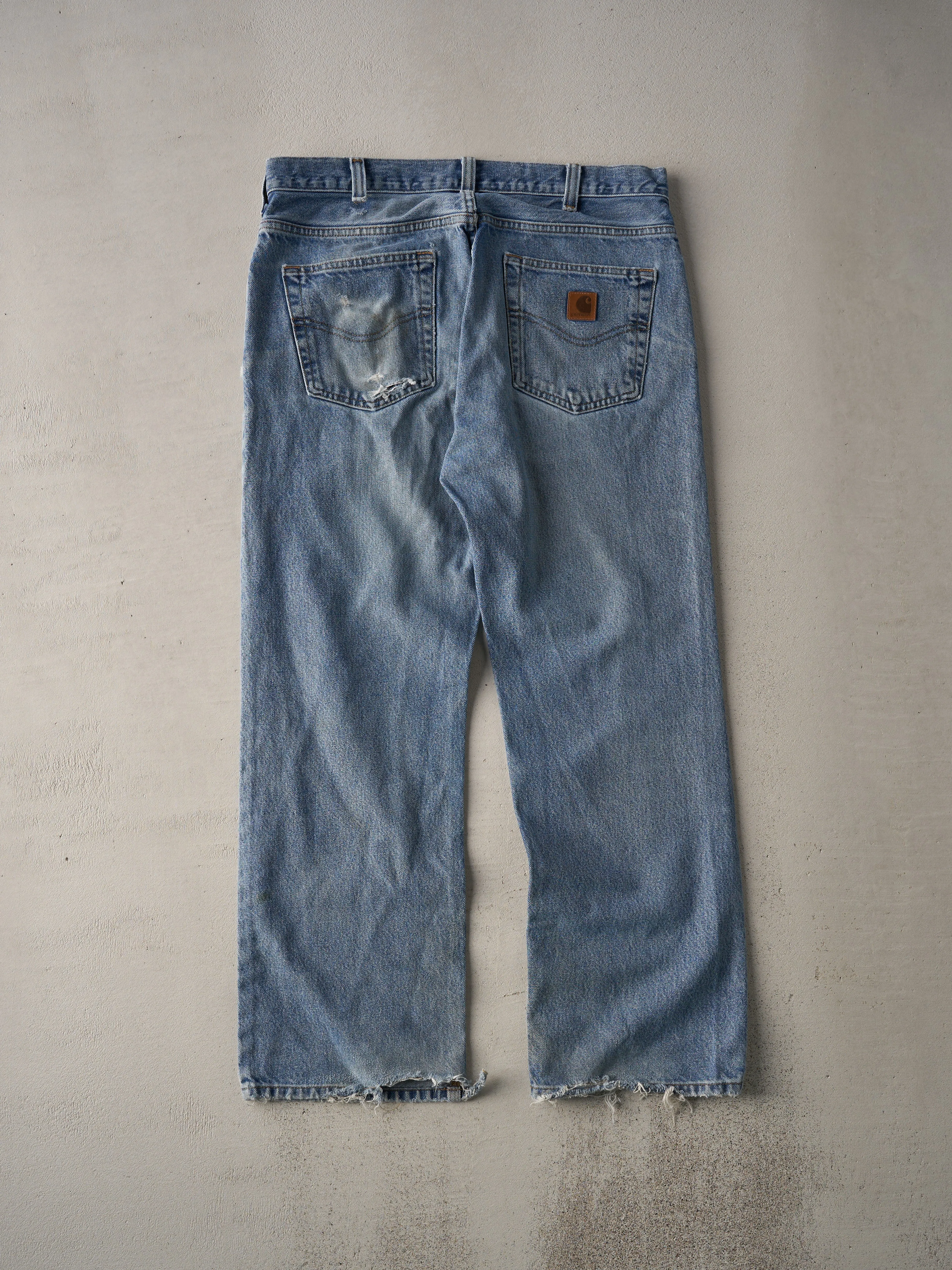 Vintage Light Wash Carhartt Loose Fit Jeans (35x30) sold by Rebalance Vintage product image thumbnail 2