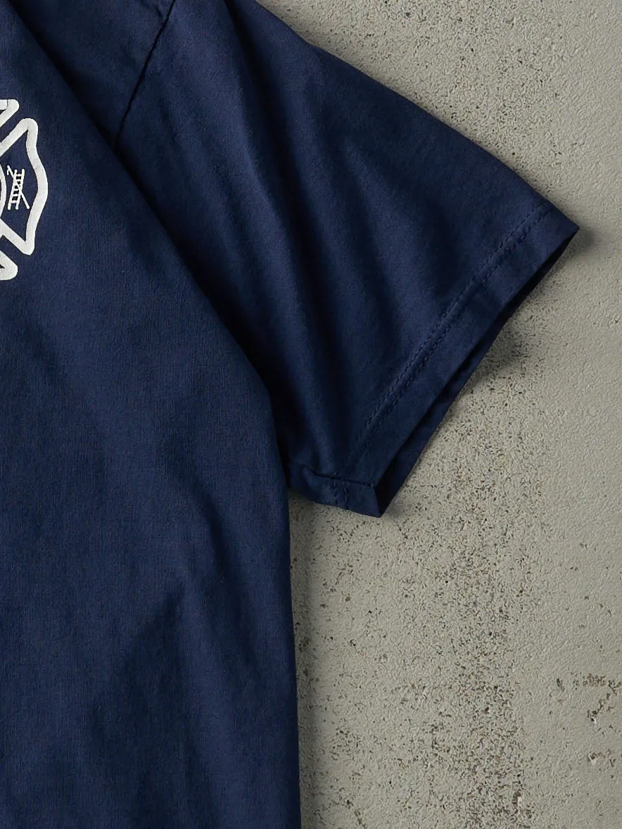 Vintage 90s Navy Blue Washington Island Fire Department Tee (M) sold by Rebalance Vintage product image thumbnail 3