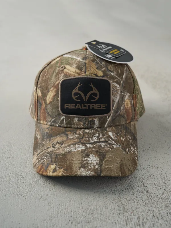 Vintage Y2K Brown Deadstock Camo Realtree Velcro Hat sold by Rebalance Vintage