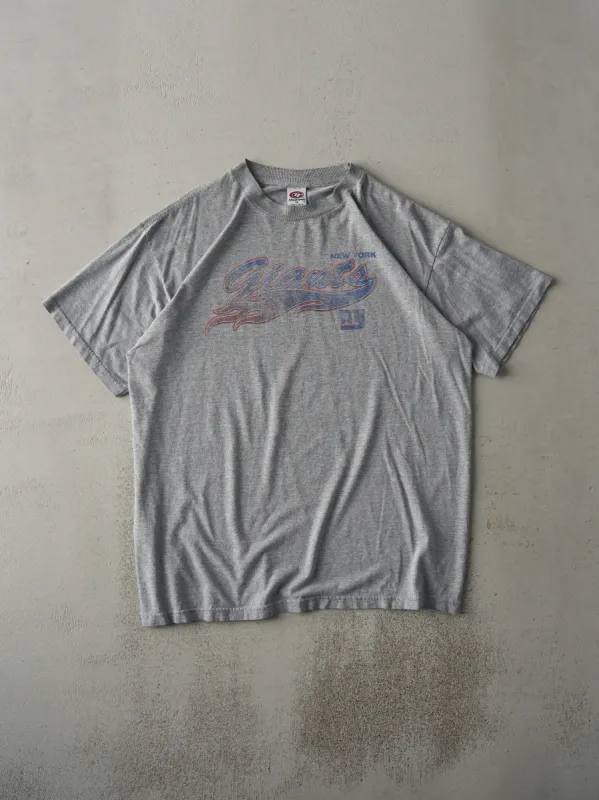 Vintage 90s Grey Faded New York Giants Tee (L) sold by Rebalance Vintage