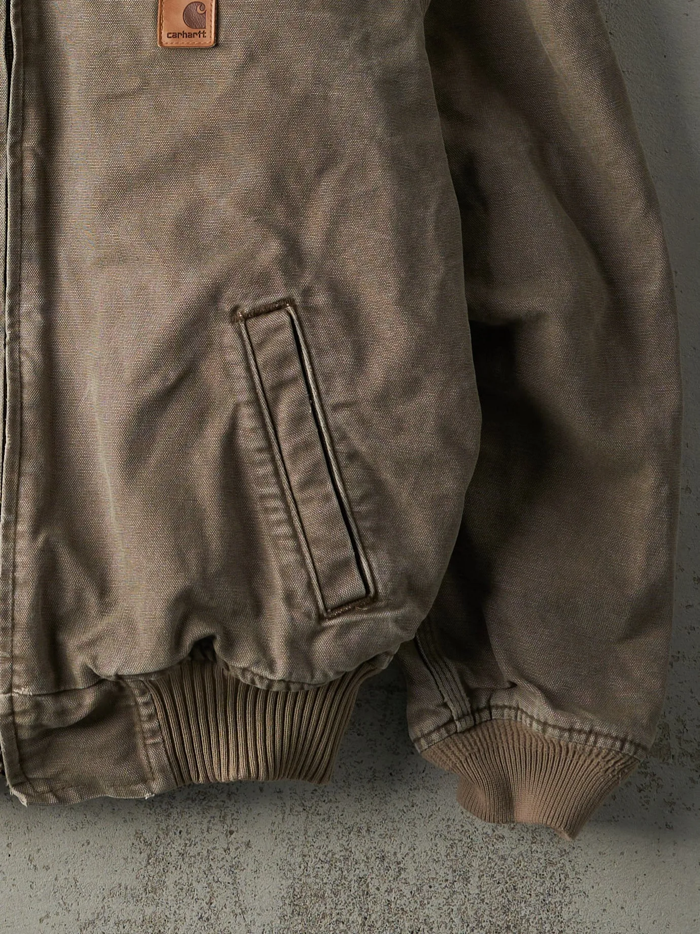 Vintage Y2K Washed Brown Carhartt Work Jacket (M/L) sold by Rebalance Vintage product image thumbnail 3