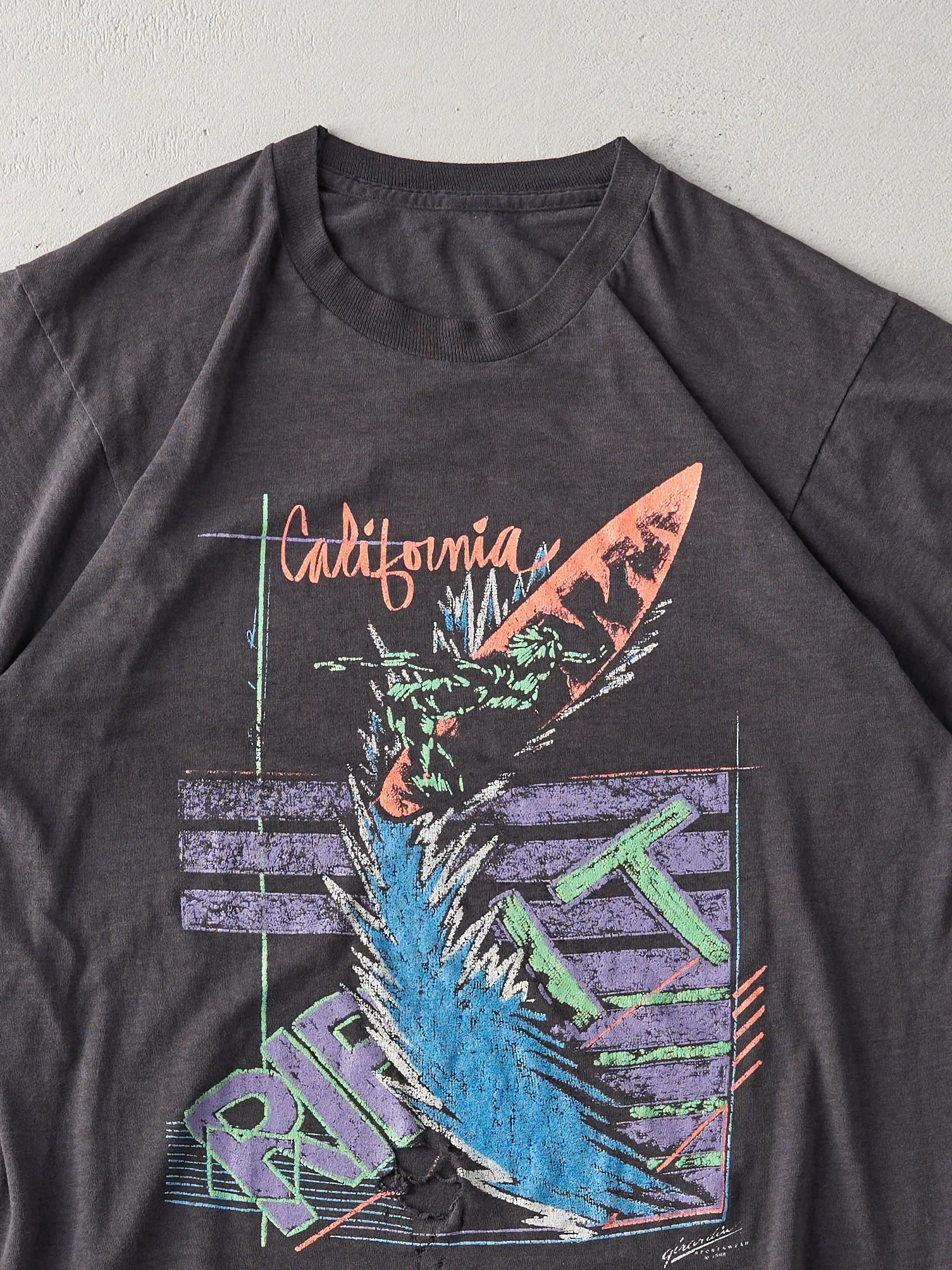Vintage 88' Black "California Rip It" Tee (S) sold by Rebalance Vintage product image thumbnail 2