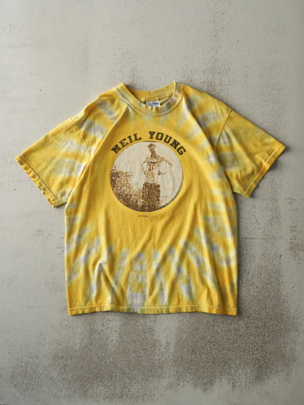 Vintage 00' Yellow Neil Young Music in Head Tour Tee (M) sold by Rebalance Vintage
