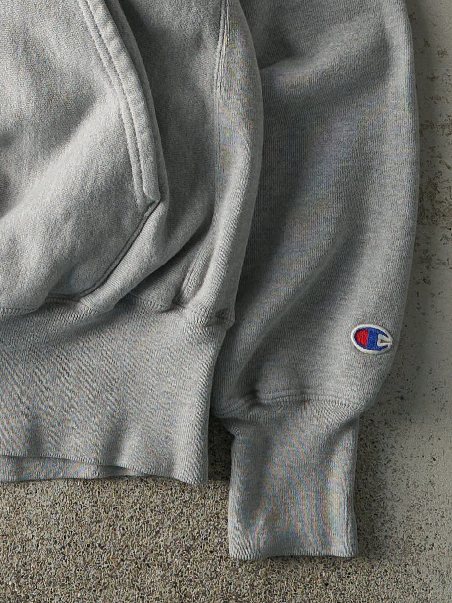 Vintage Y2K Grey Ferris State University Champion Reverse Weave Hoodie (M) sold by Rebalance Vintage product image thumbnail 3