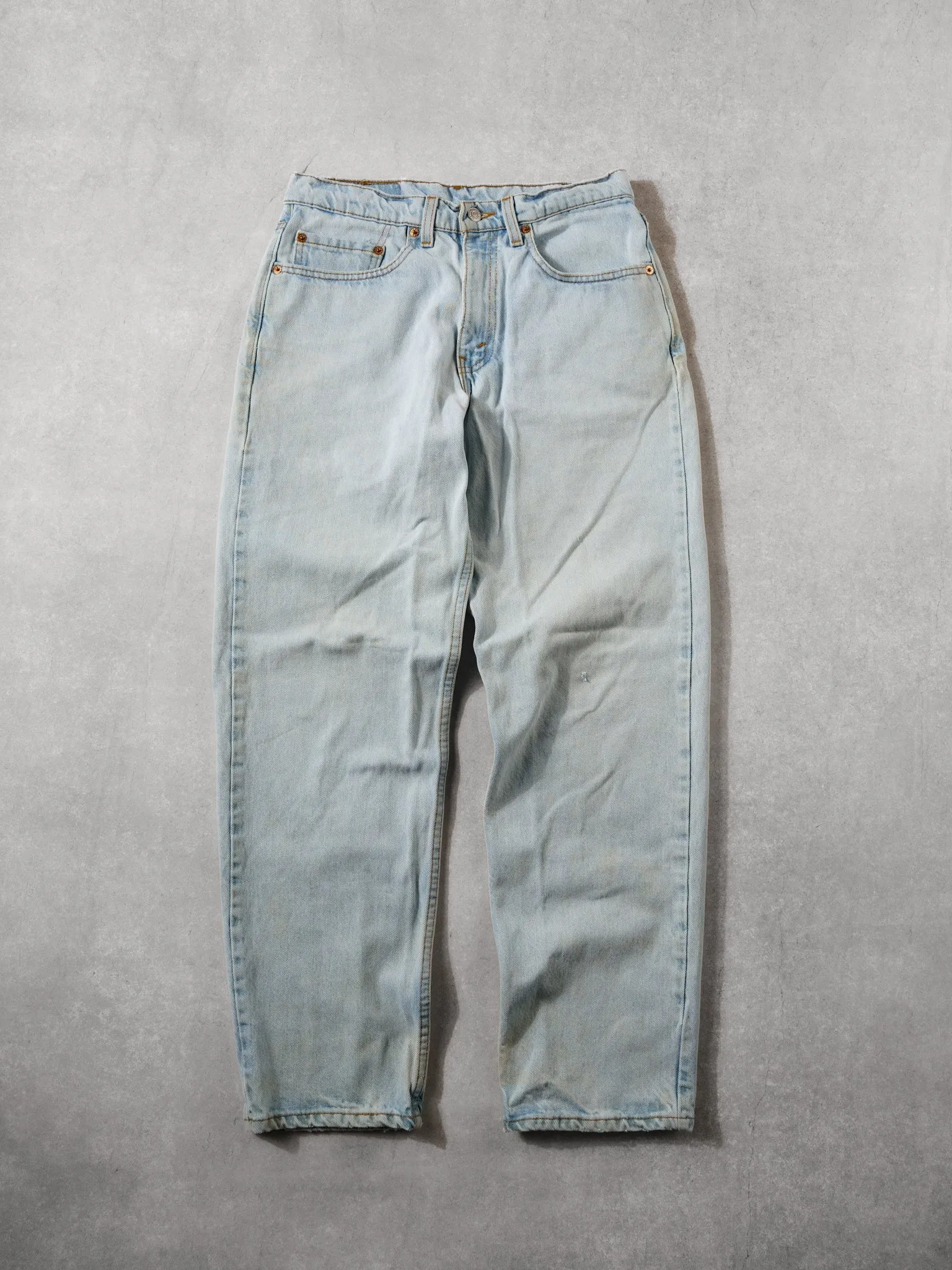 Vintage 90s Light Blue Levi's 550 Denim Jeans (30x30) sold by Rebalance Vintage