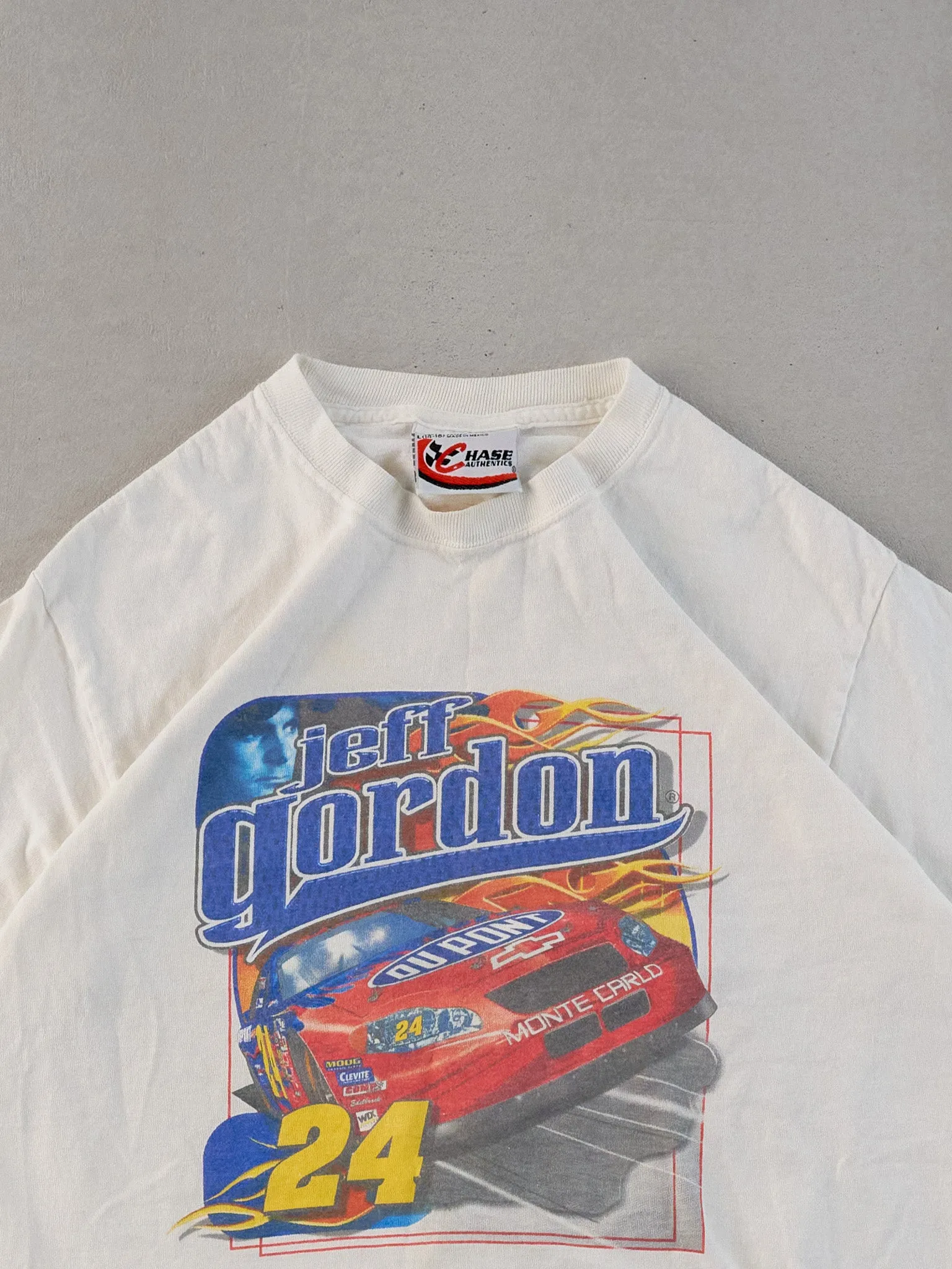 Vintage 04' White Jeff Gordon #24 Nascar Racing Graphic Tee (XS) sold by Rebalance Vintage product image thumbnail 3