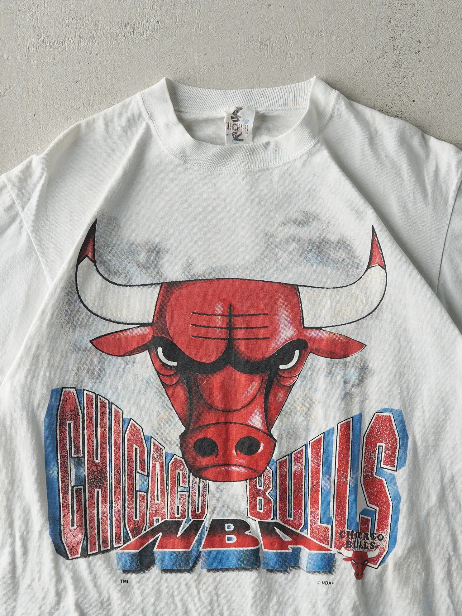Vintage 90s White Chicago Bulls NBA Tee (M) sold by Rebalance Vintage product image thumbnail 3