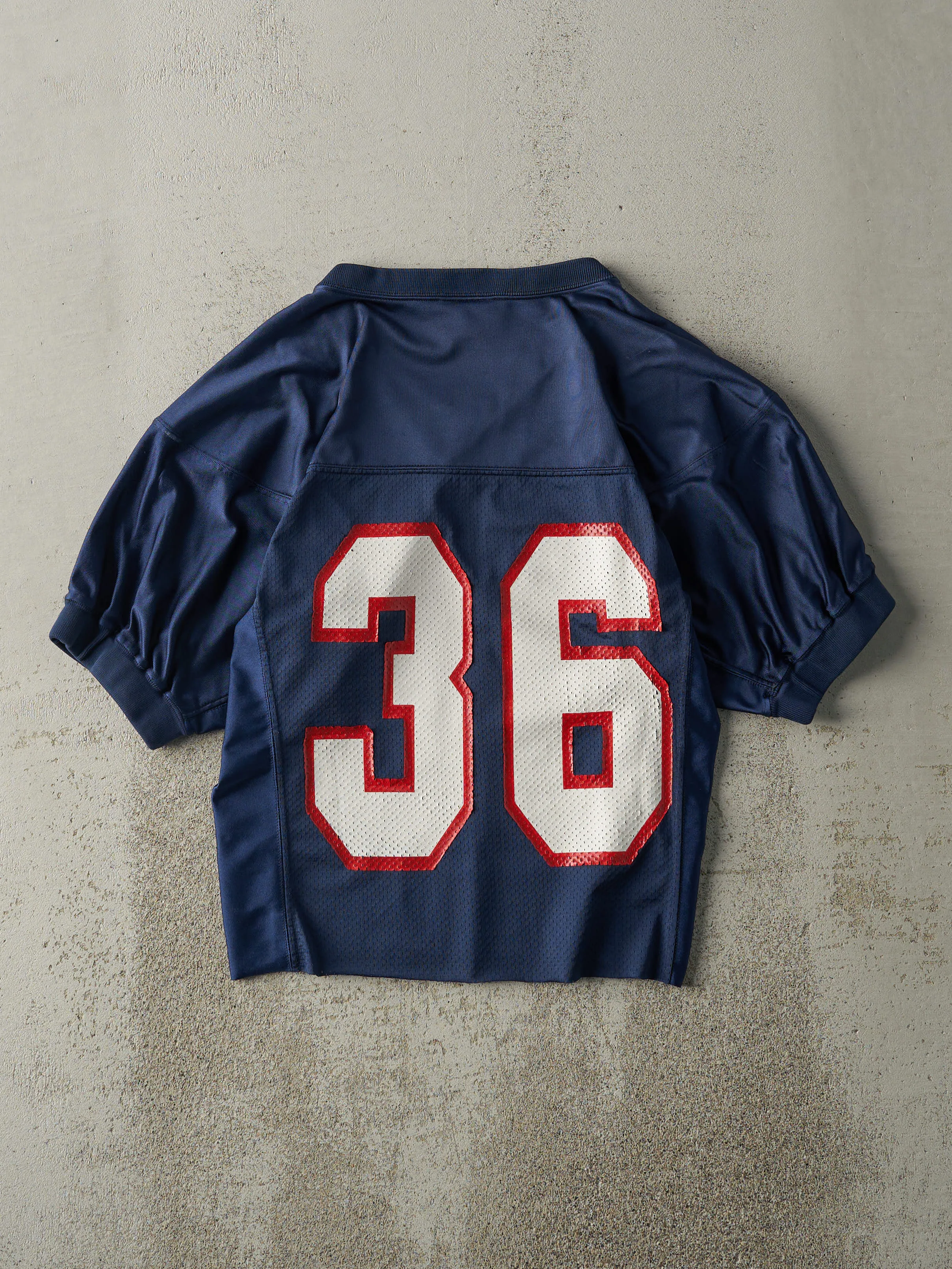 Vintage Y2K Navy Blue Giants #36 Cropped Football Jersey (S) sold by Rebalance Vintage product image thumbnail 2