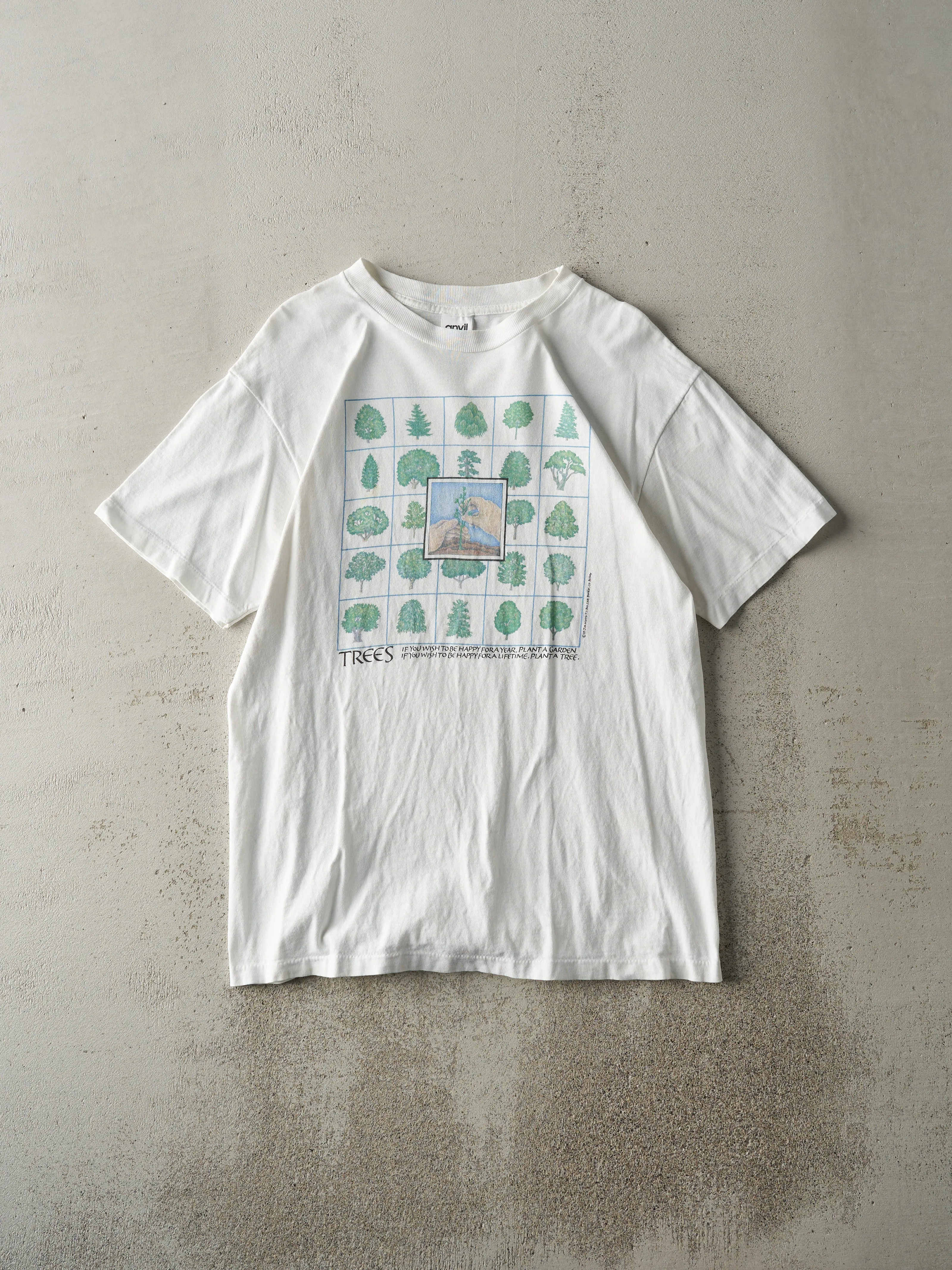 Vintage 85' White Trees Single Stitch Tee (M) sold by Rebalance Vintage