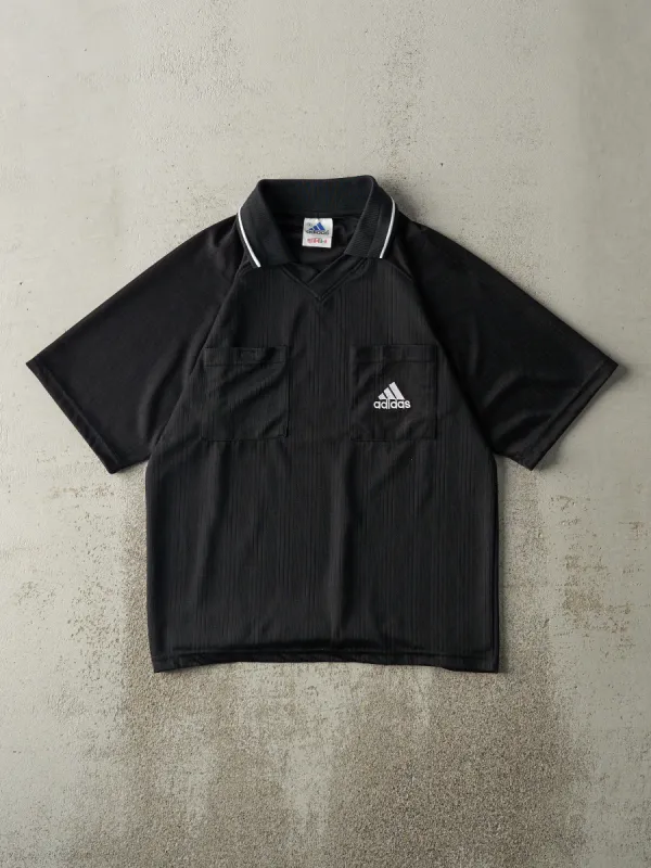 Vintage Y2K Black Adidas Soccer Jersey (S/M) sold by Rebalance Vintage