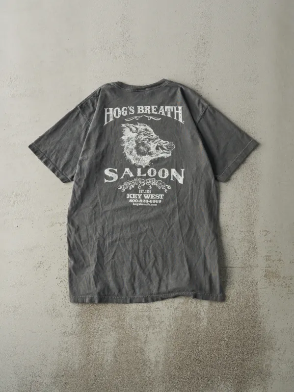 Vintage Y2K Grey Hogs Breath Saloon Tee (M) sold by Rebalance Vintage