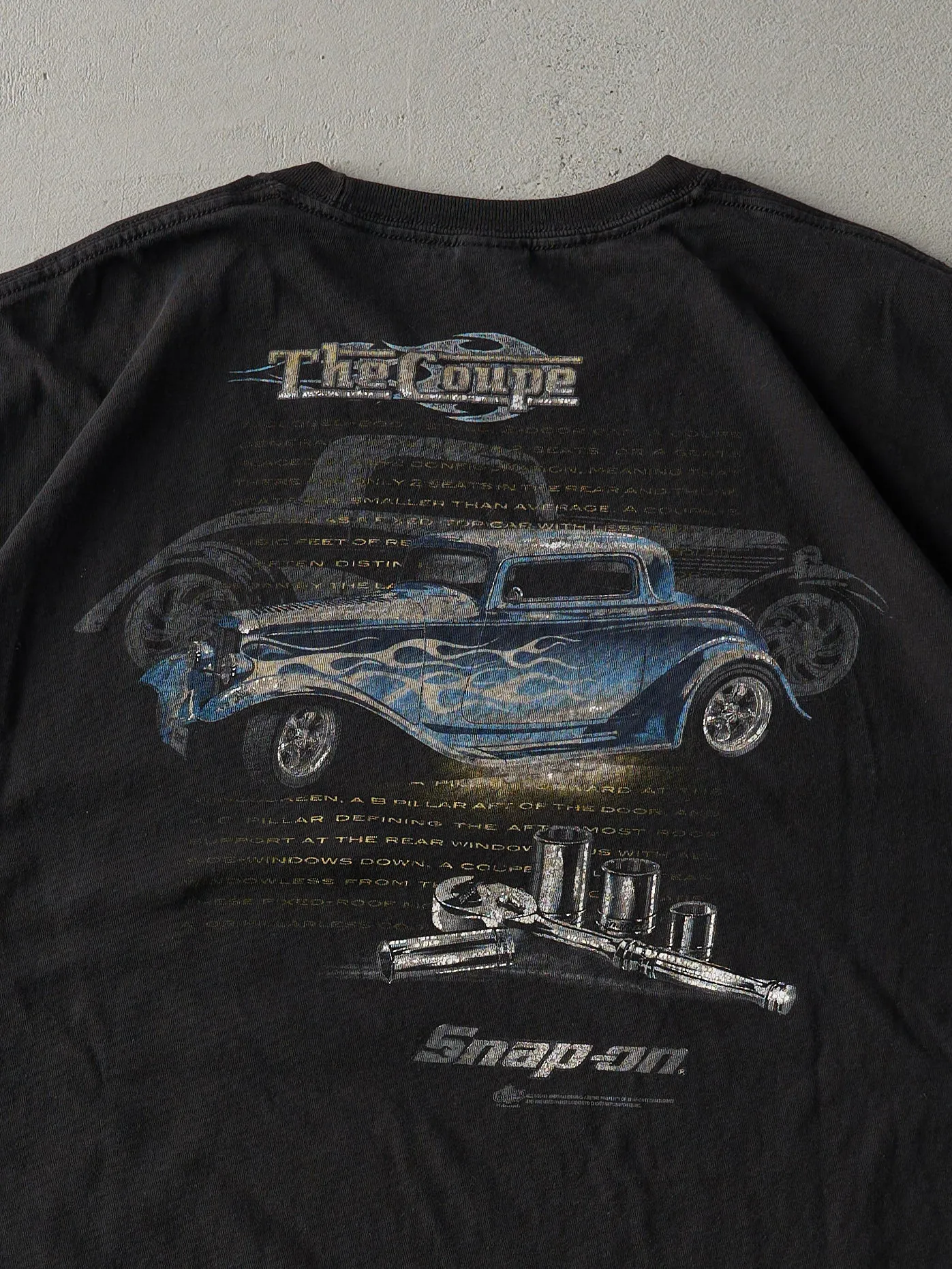 Vintage Y2K Black Snap-On Car Tee (L) sold by Rebalance Vintage product image thumbnail 4