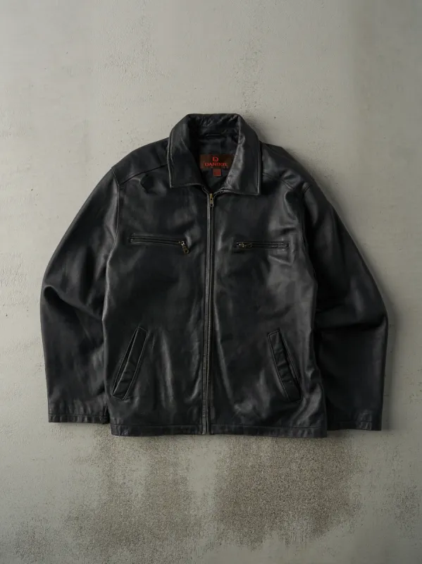 Vintage Y2K Black Danier Leather Jacket (M) sold by Rebalance Vintage