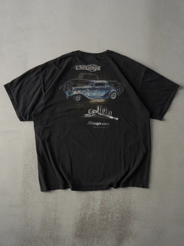 Vintage Y2K Black Snap-On Car Tee (L) sold by Rebalance Vintage
