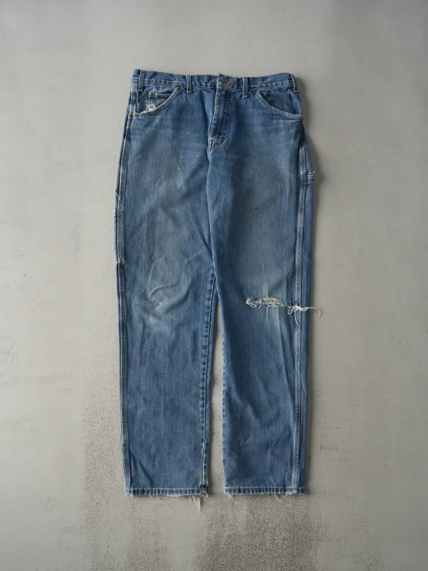 Vintage 90s Light Wash Dickies Carpenter Jeans (34x33) sold by Rebalance Vintage