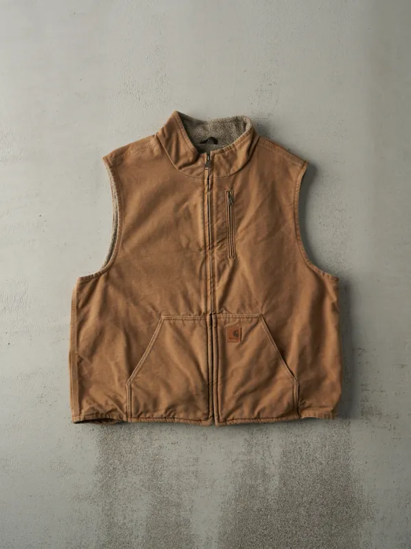 Vintage Y2K Camel Carhartt Sherpa Lined Vest (M/L) sold by Rebalance Vintage