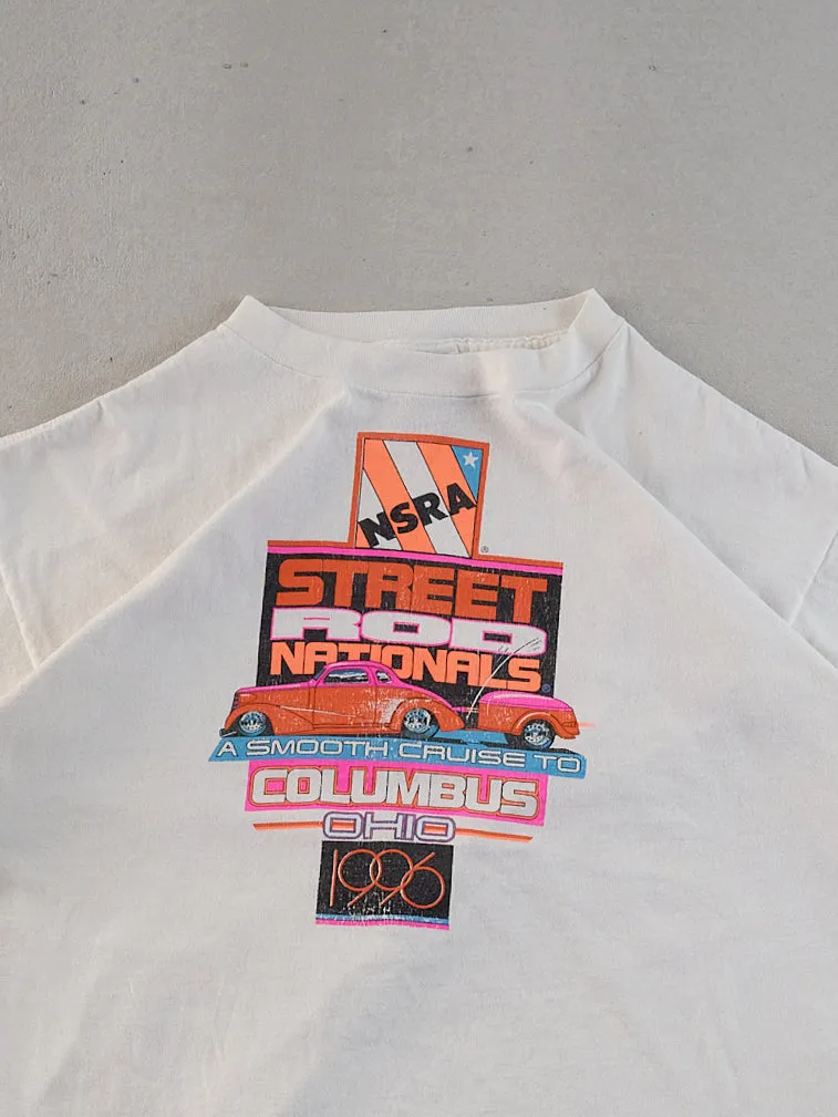 Vintage 96' White Single Stitched NSRA Street Rod Nationals Ohio Graphic Tee (L) sold by Rebalance Vintage product image thumbnail 2