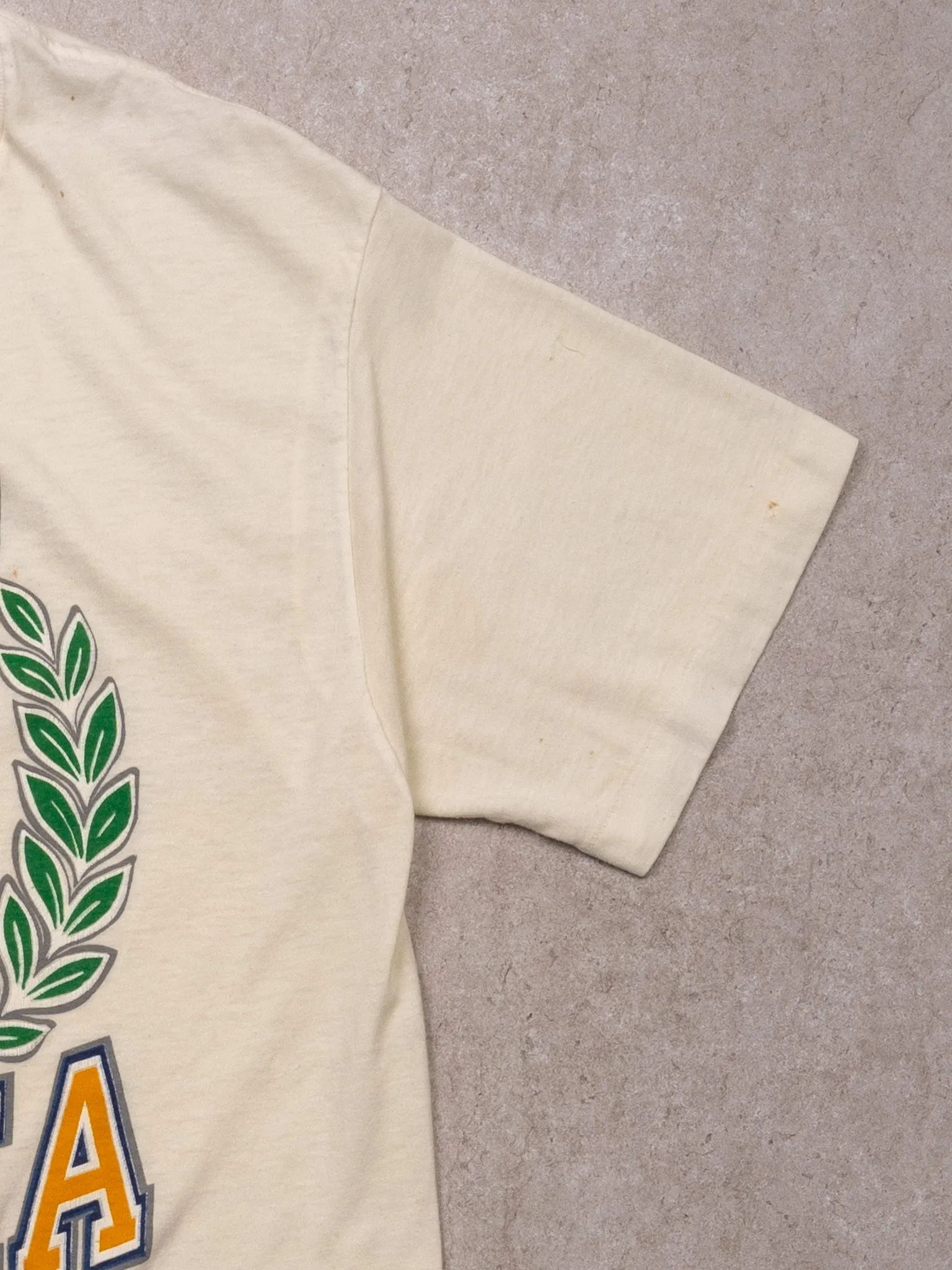 VIntage White West Virginia SIngle Stitch Tee (S) sold by Rebalance Vintage product image thumbnail 2