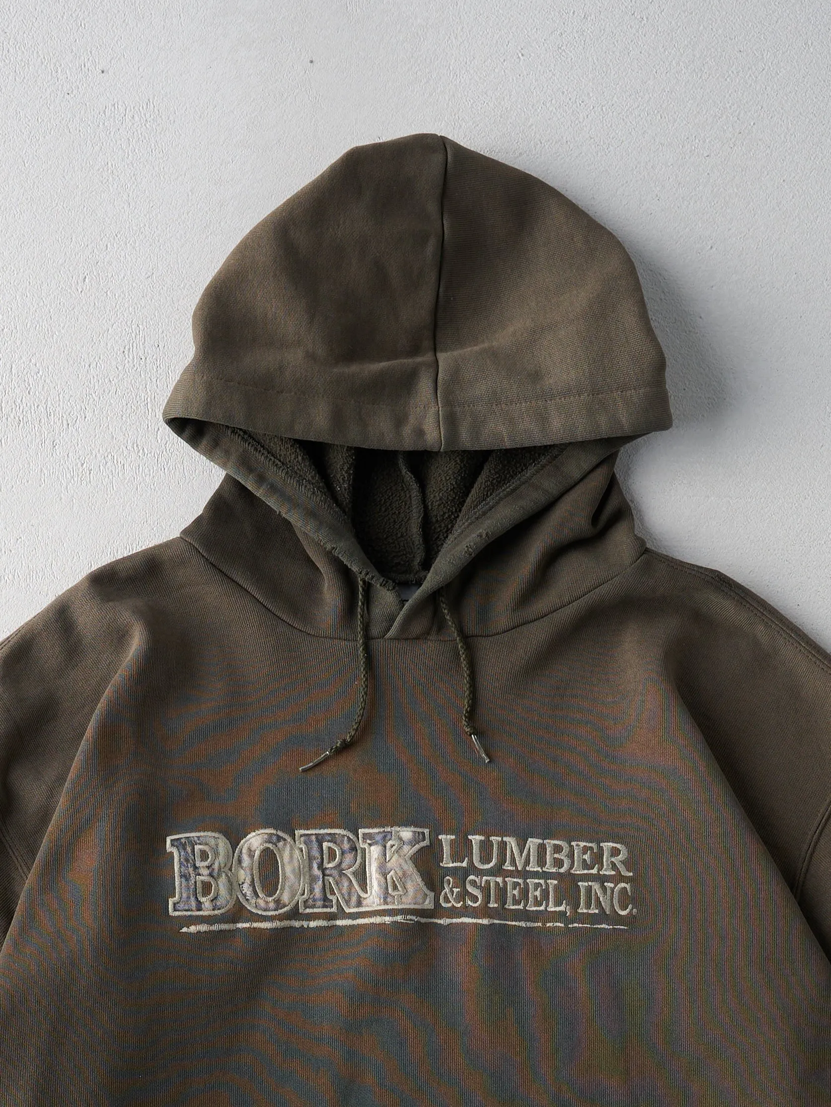 Vintage 90s Dark Green Bork Lumber Real Tree Carhartt Hoodie (XXL) sold by Rebalance Vintage product image thumbnail 2