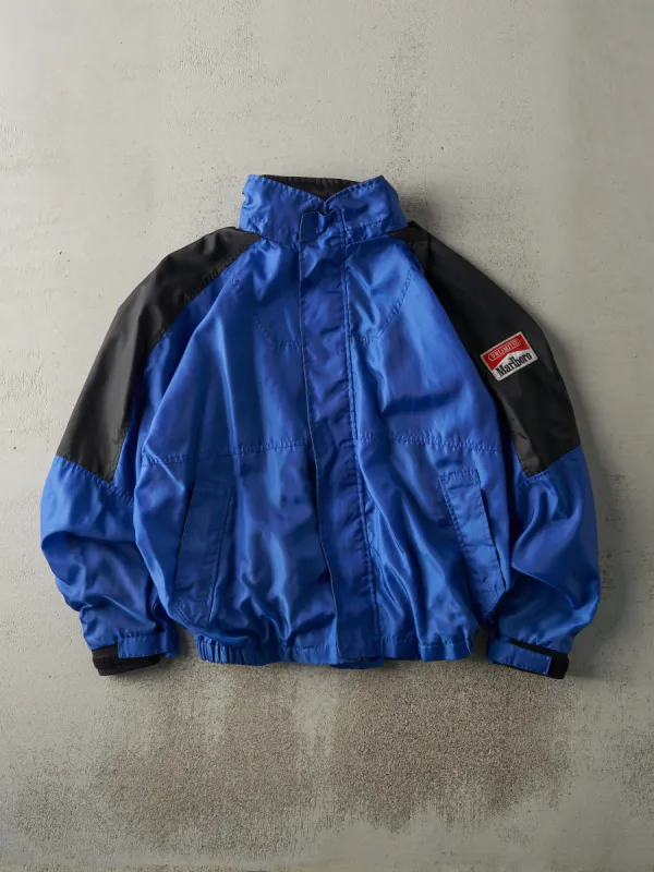Vintage 90s Blue & Black Marlboro Windbreaker Jacket (L) sold by Rebalance Vintage