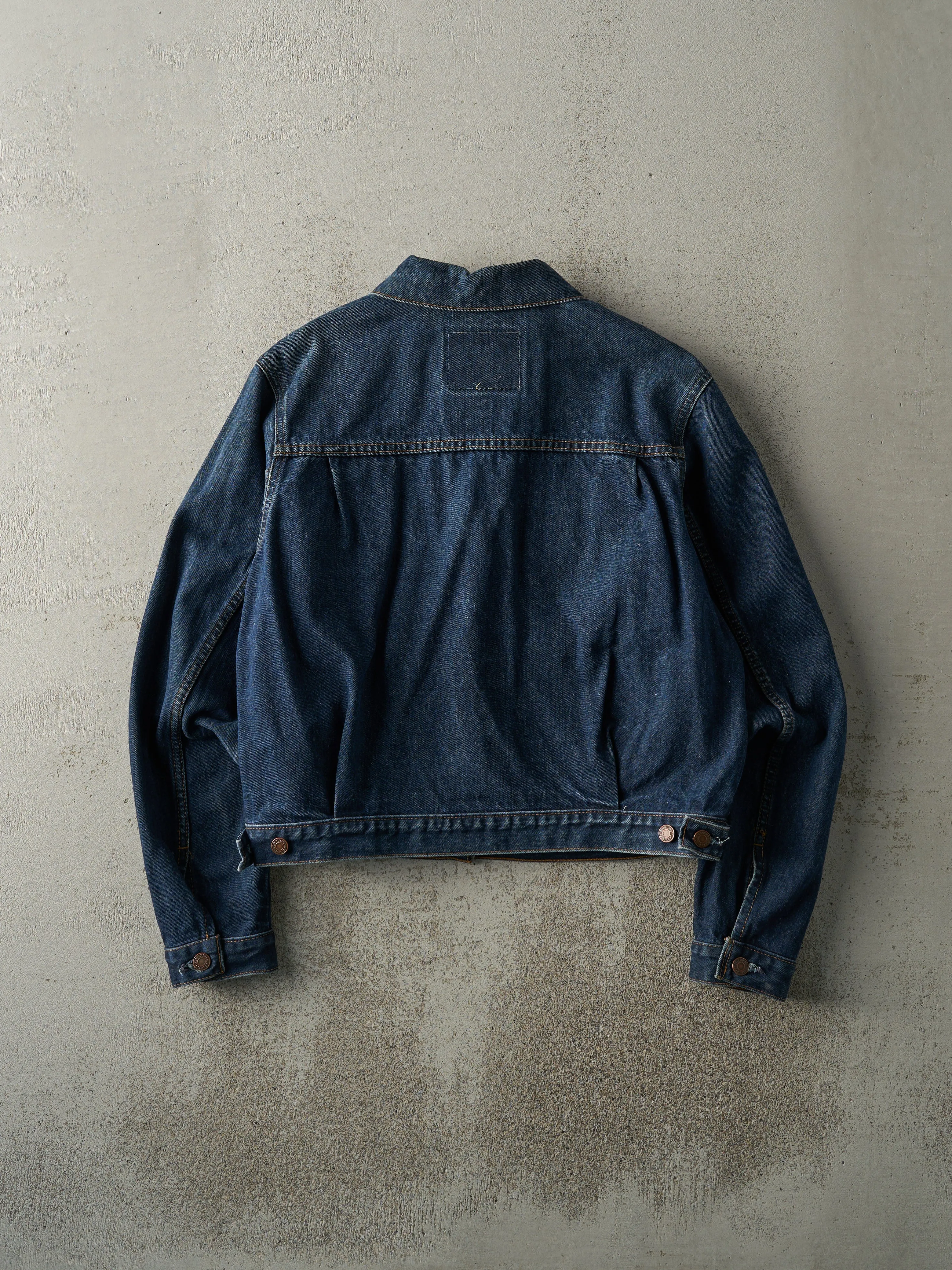Vintage 90s Dark Wash Levi's Type 2 Remake Denim Jacket (M) sold by Rebalance Vintage product image thumbnail 2